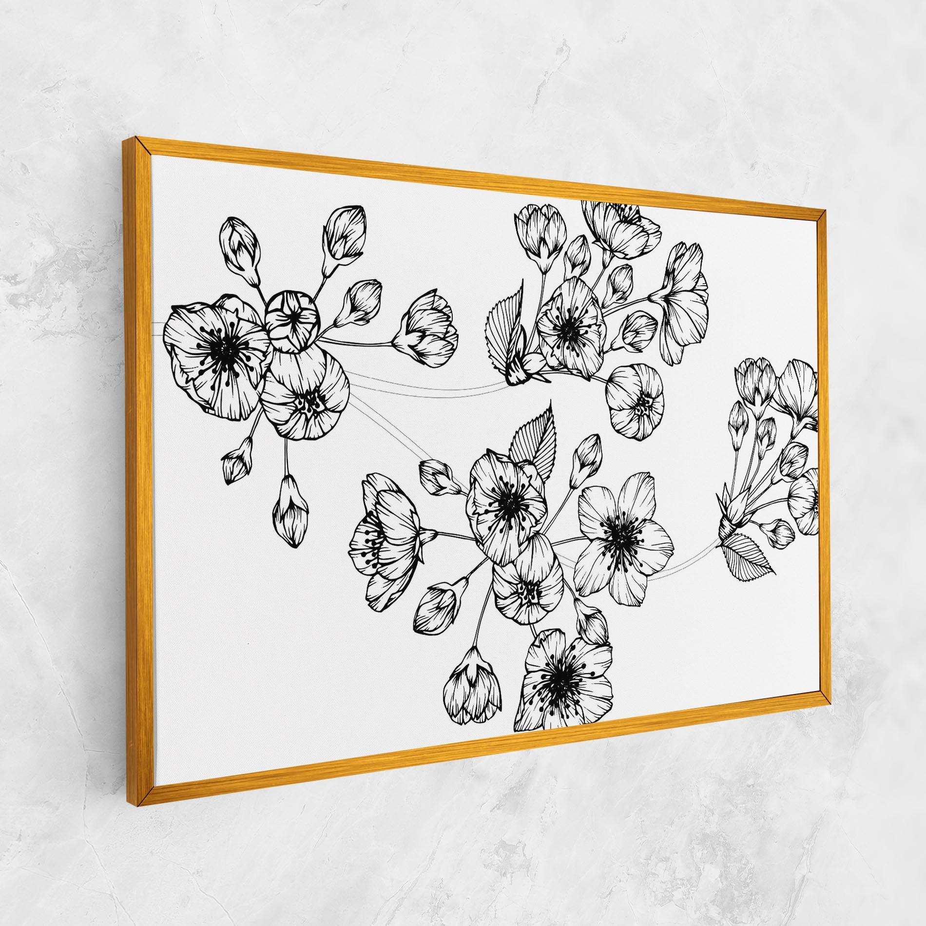 Tablou Canvas Sakura Line mockup 1