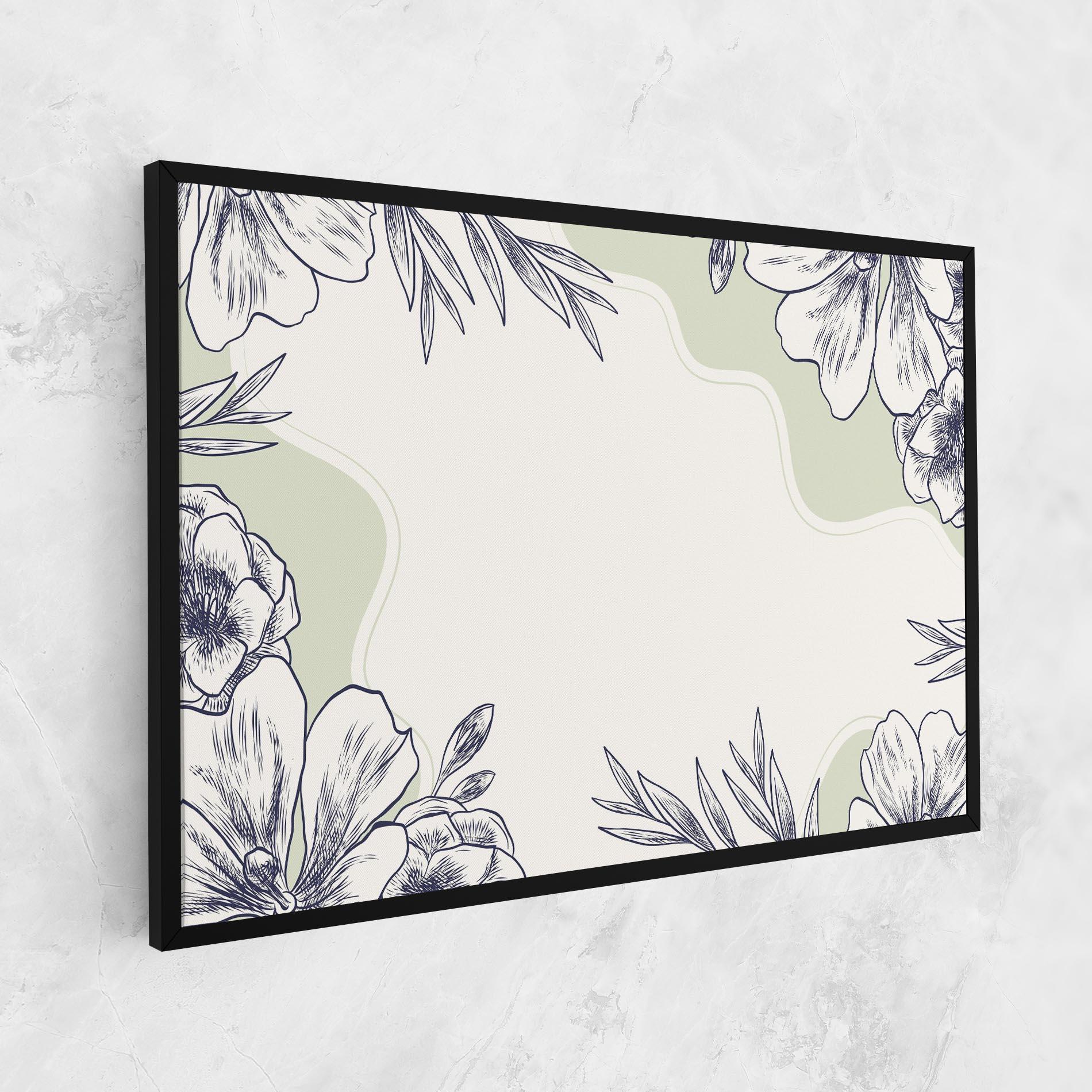 Tablou Canvas Blue Line Green mockup 1