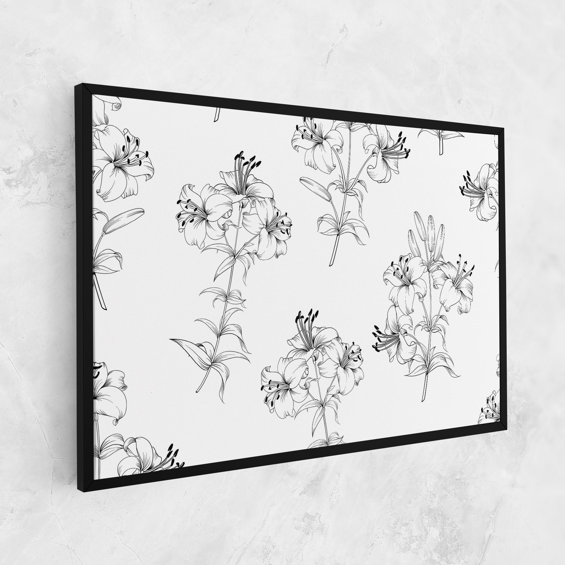 Tablou Canvas Flower Pattern mockup 1
