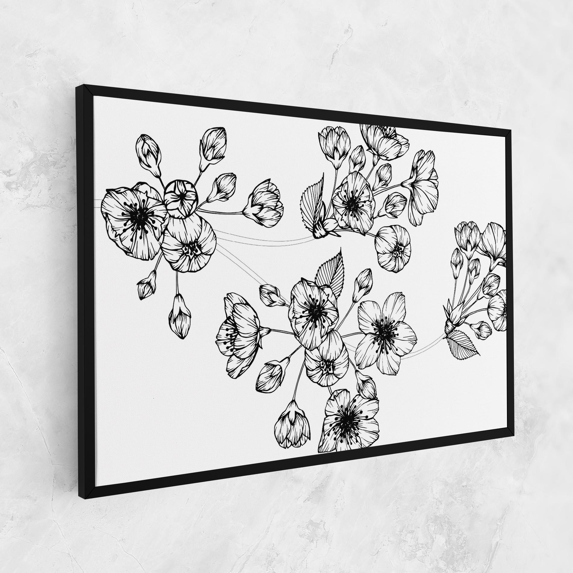 Tablou Canvas Sakura Line mockup 1