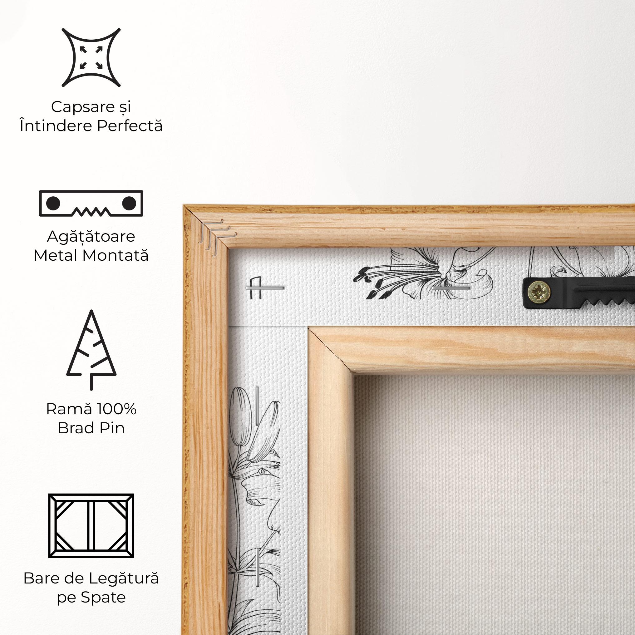 Tablou Canvas Flower Pattern mockup 5