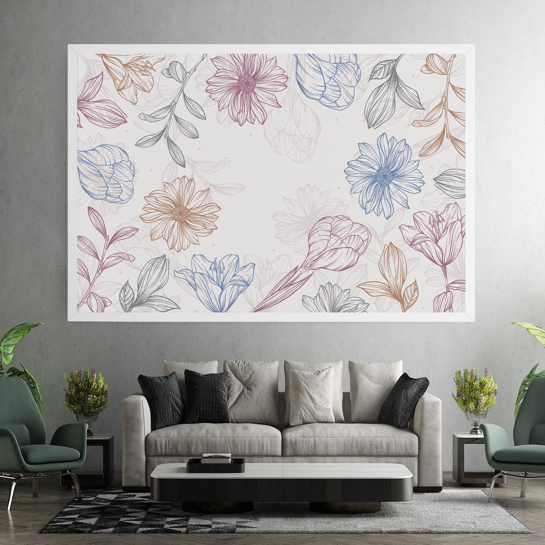 Tablou Canvas Color Line Mix mockup 7