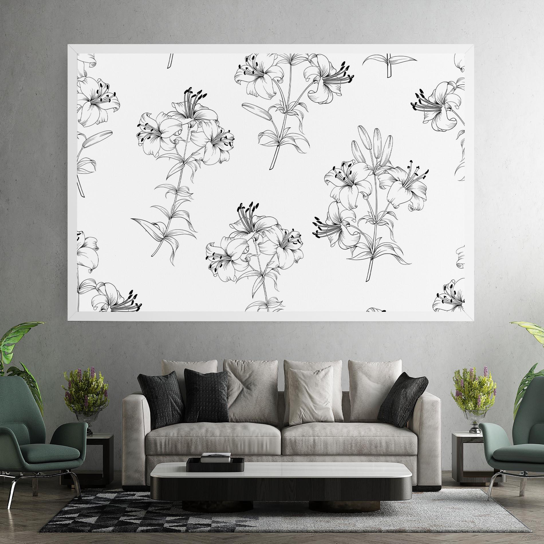 Tablou Canvas Flower Pattern mockup 7