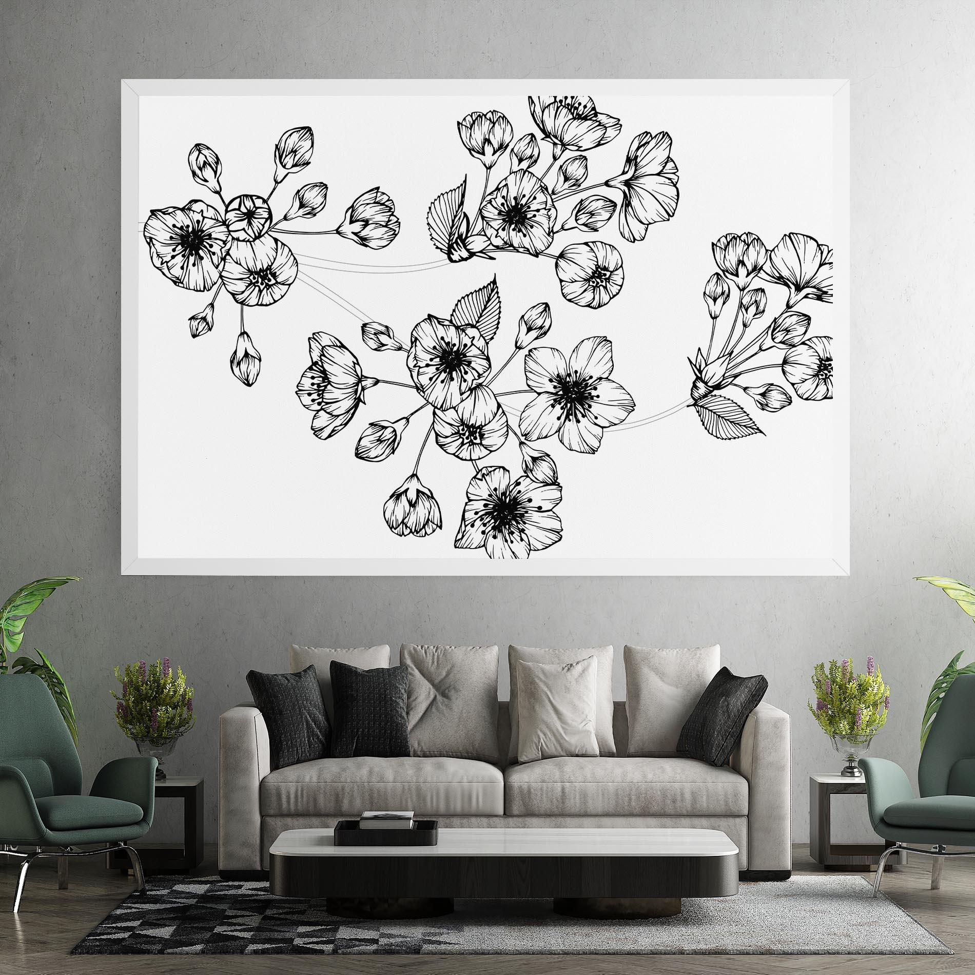 Tablou Canvas Sakura Line mockup 7