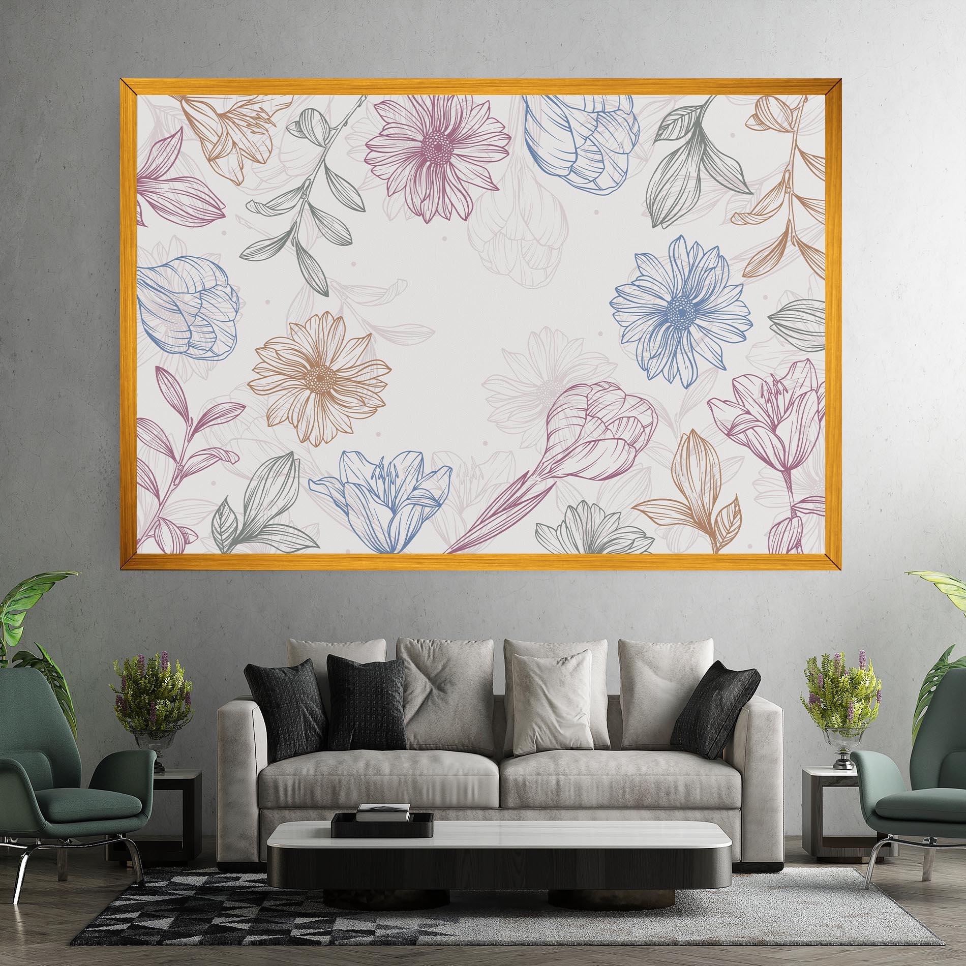 Tablou Canvas Color Line Mix mockup 7