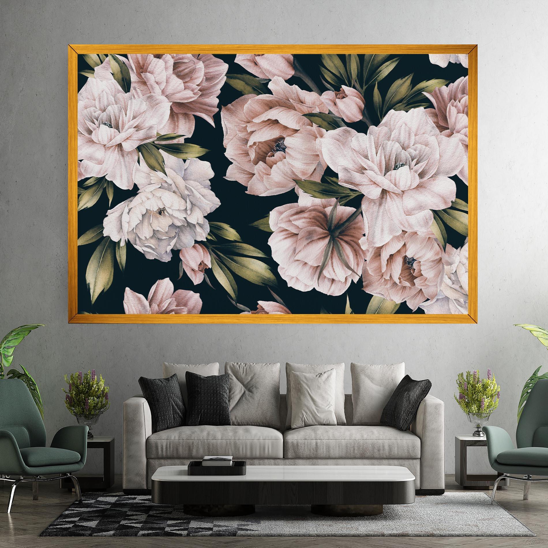 Tablou Canvas Flori De Bujori mockup 7