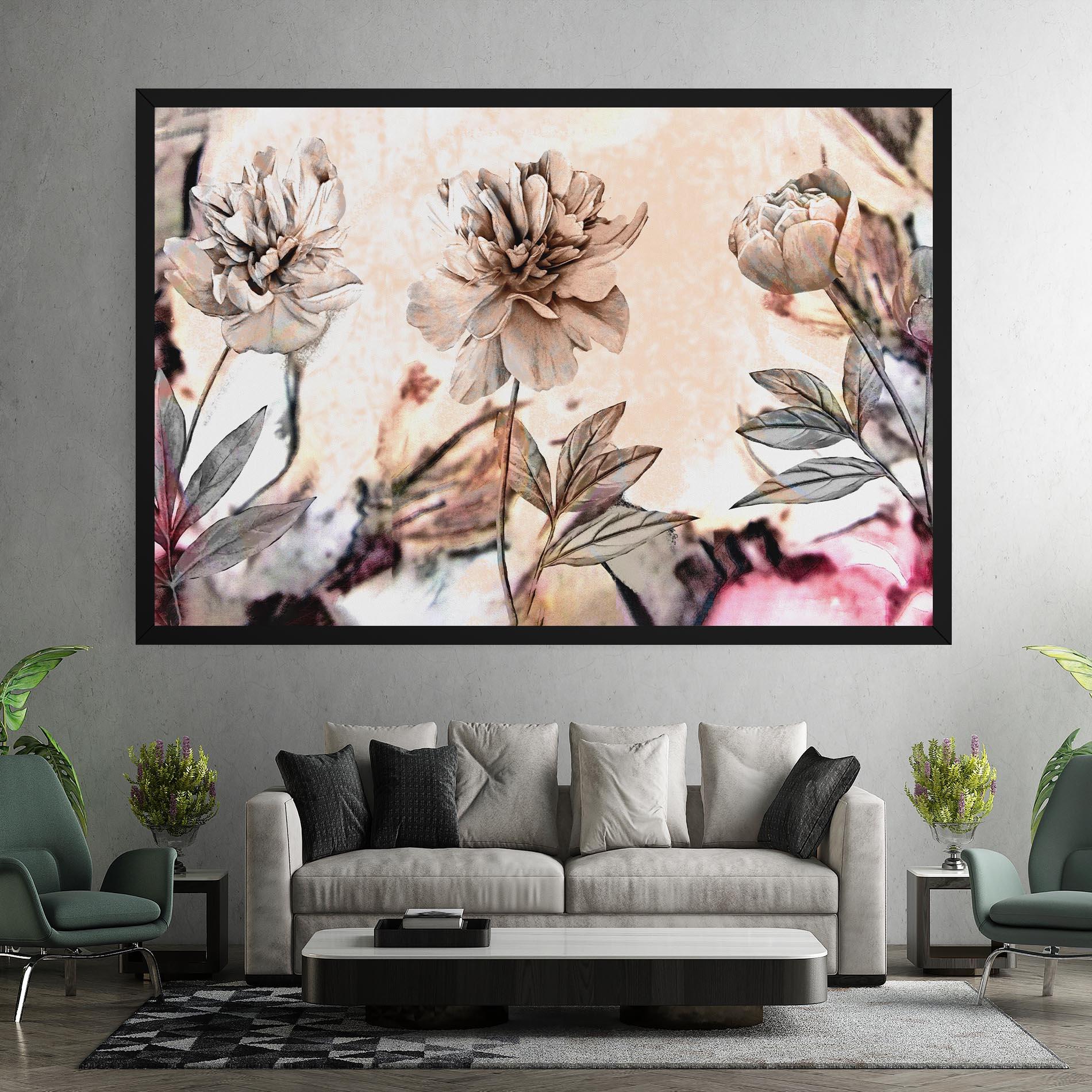 Tablou Canvas Painted Roses mockup 7