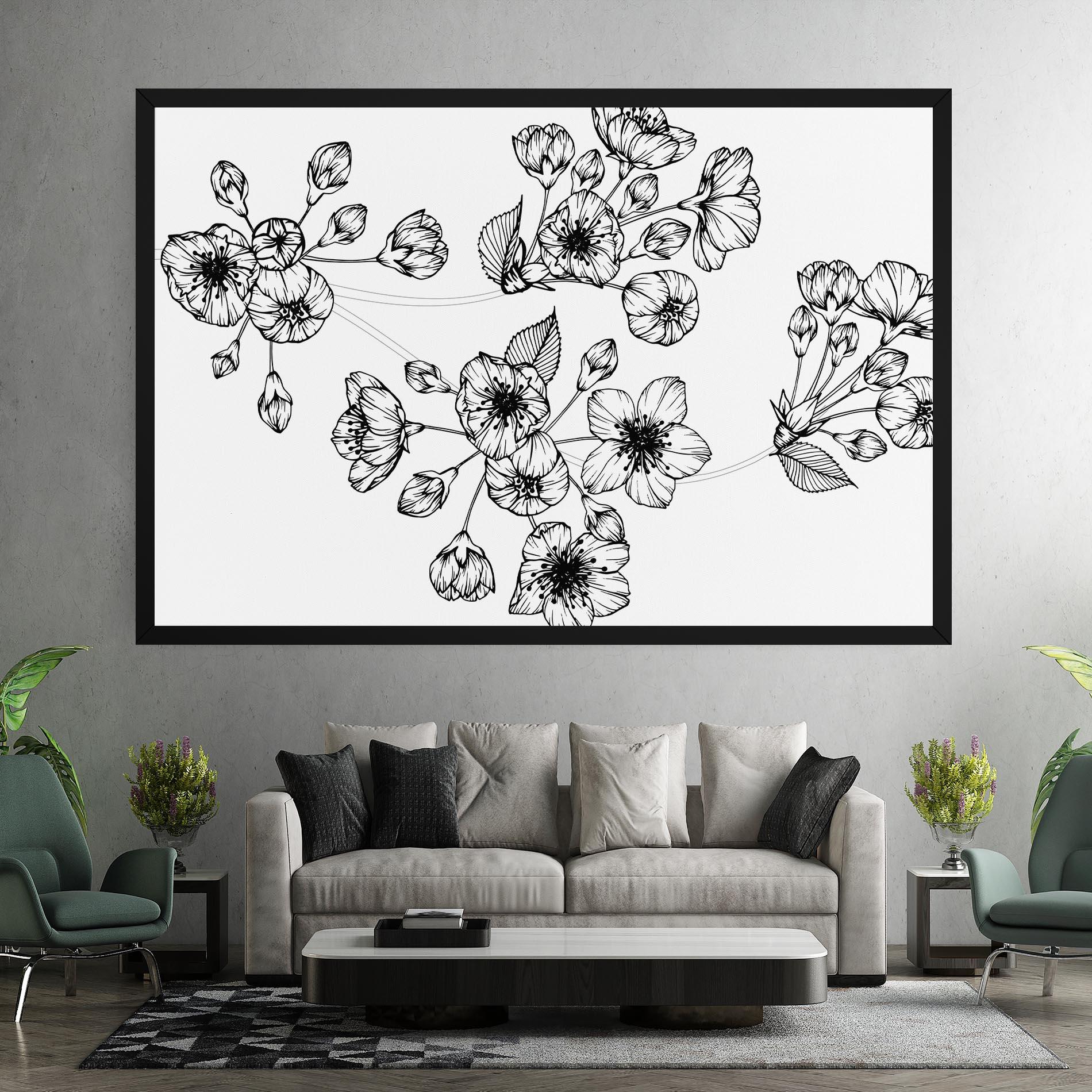 Tablou Canvas Sakura Line mockup 7