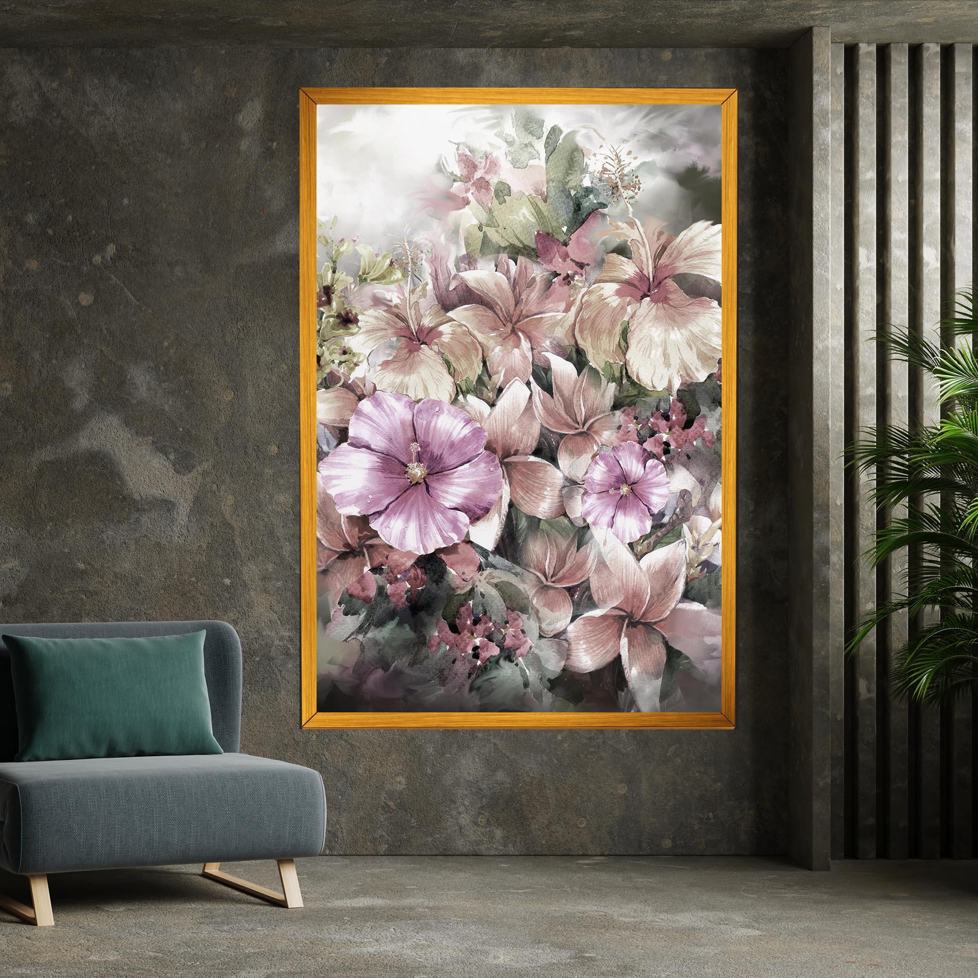 Tablou Canvas Contrastul De Flori mockup 7