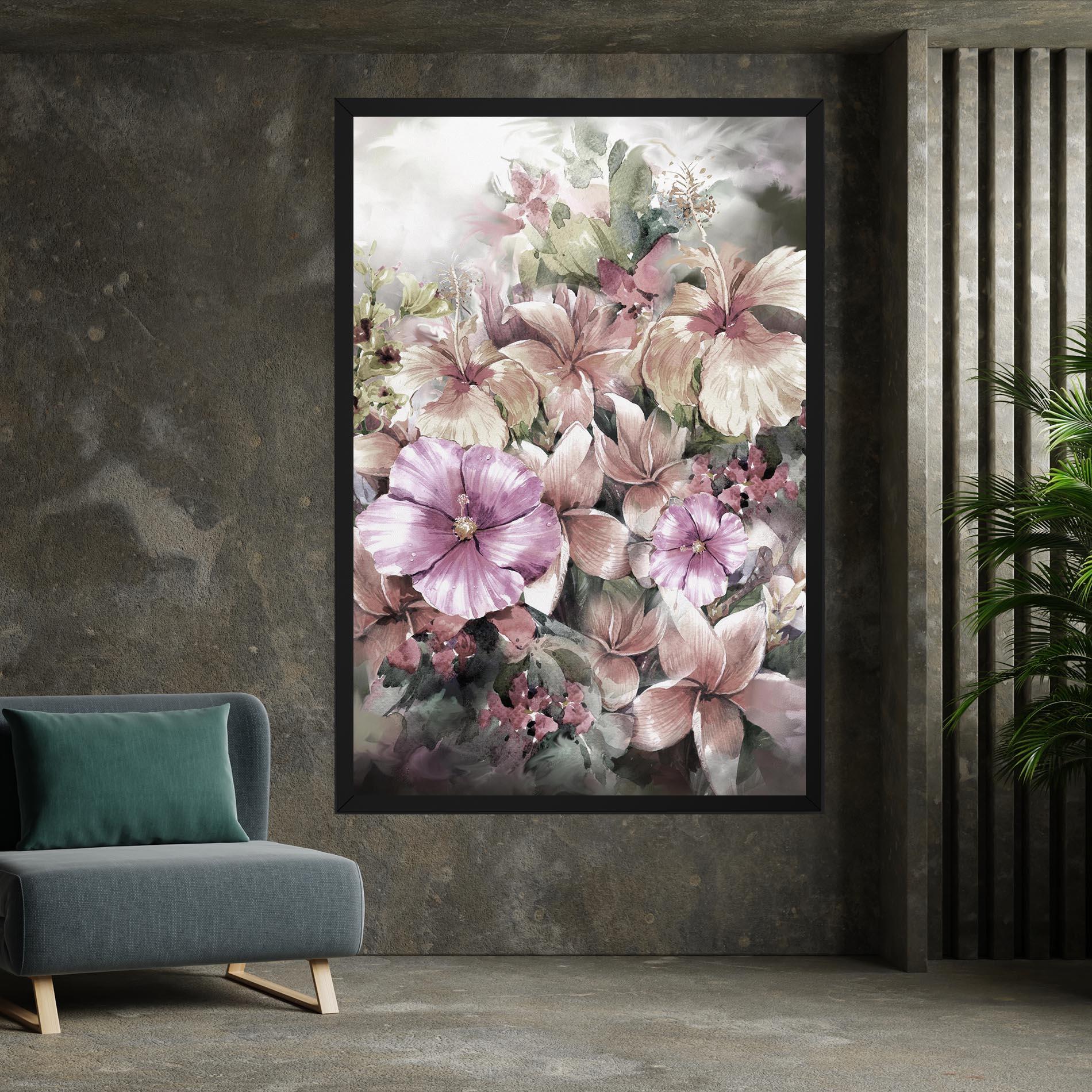 Tablou Canvas Contrastul De Flori mockup 7