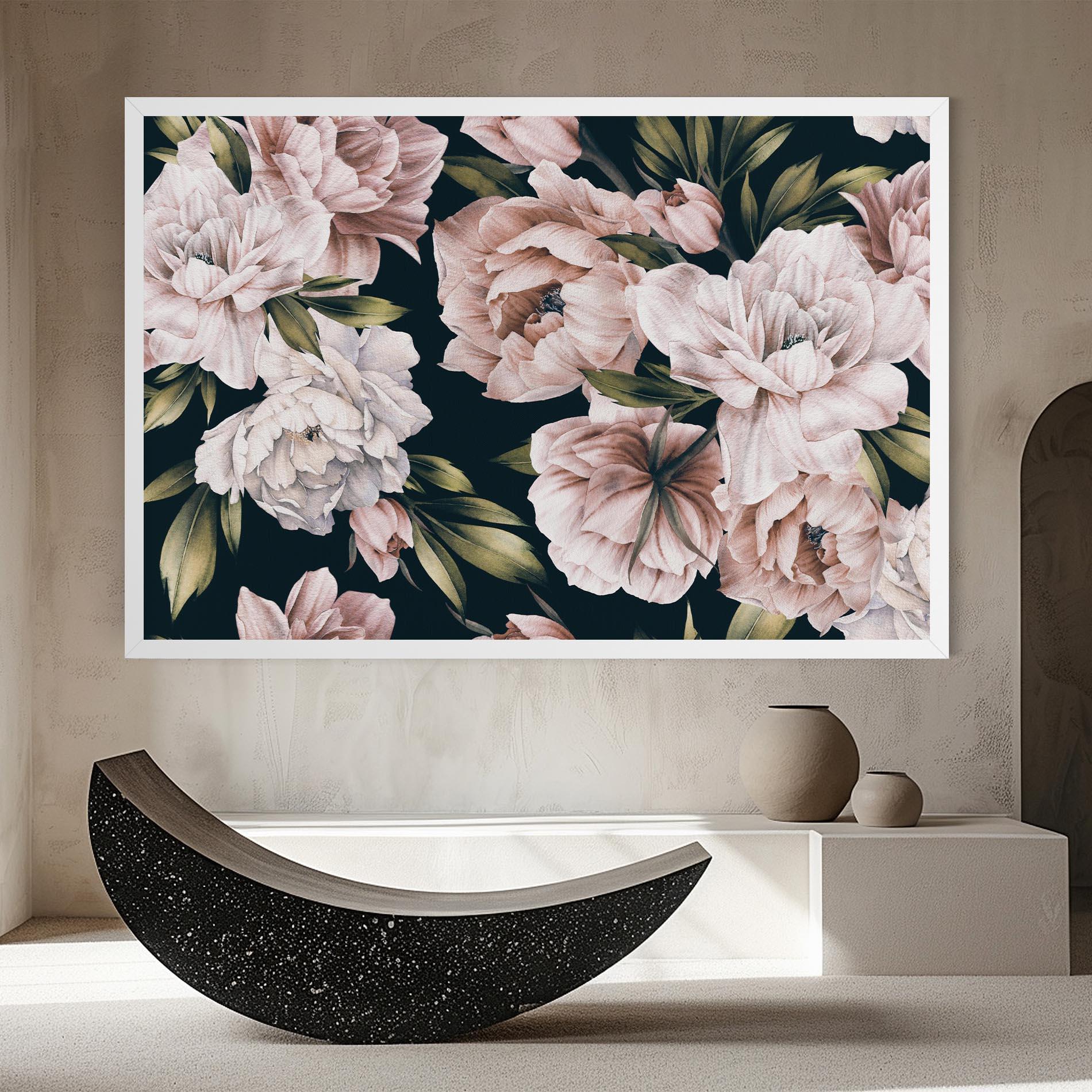 Tablou Canvas Flori De Bujori mockup 8