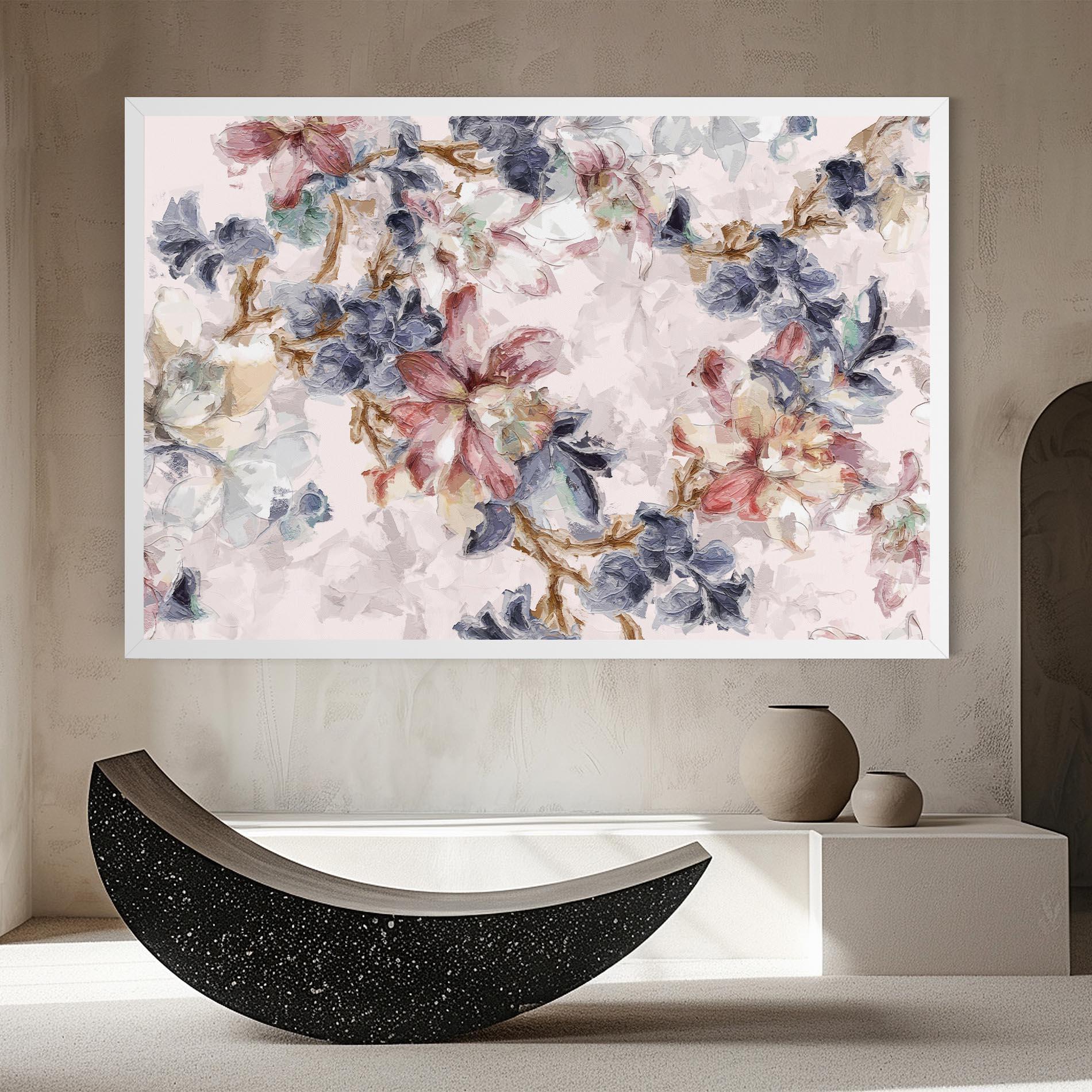 Tablou Canvas Painted Flowers mockup 8