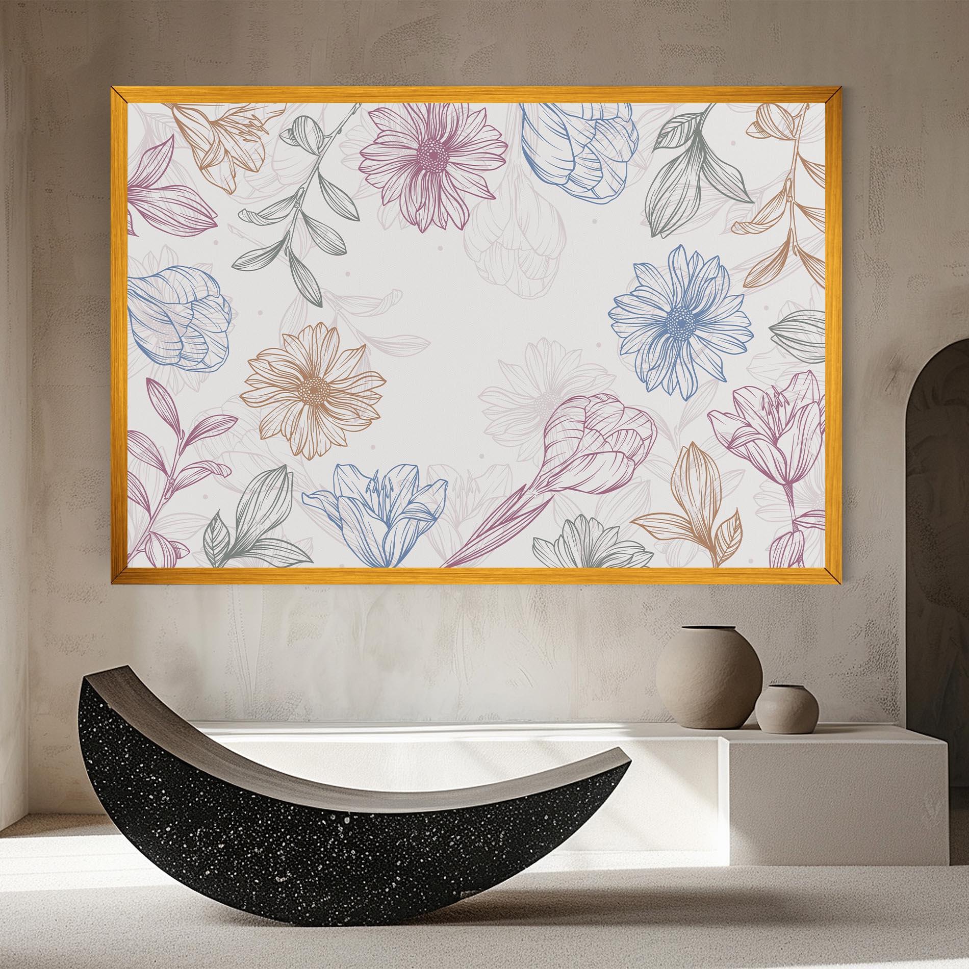 Tablou Canvas Color Line Mix mockup 8