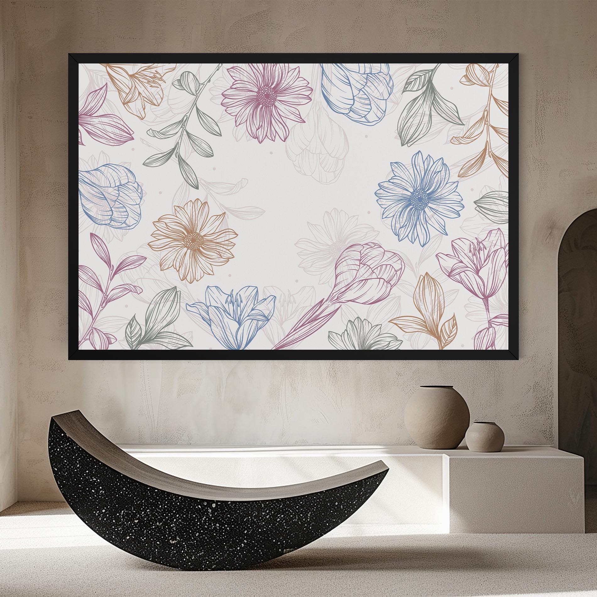 Tablou Canvas Color Line Mix mockup 8