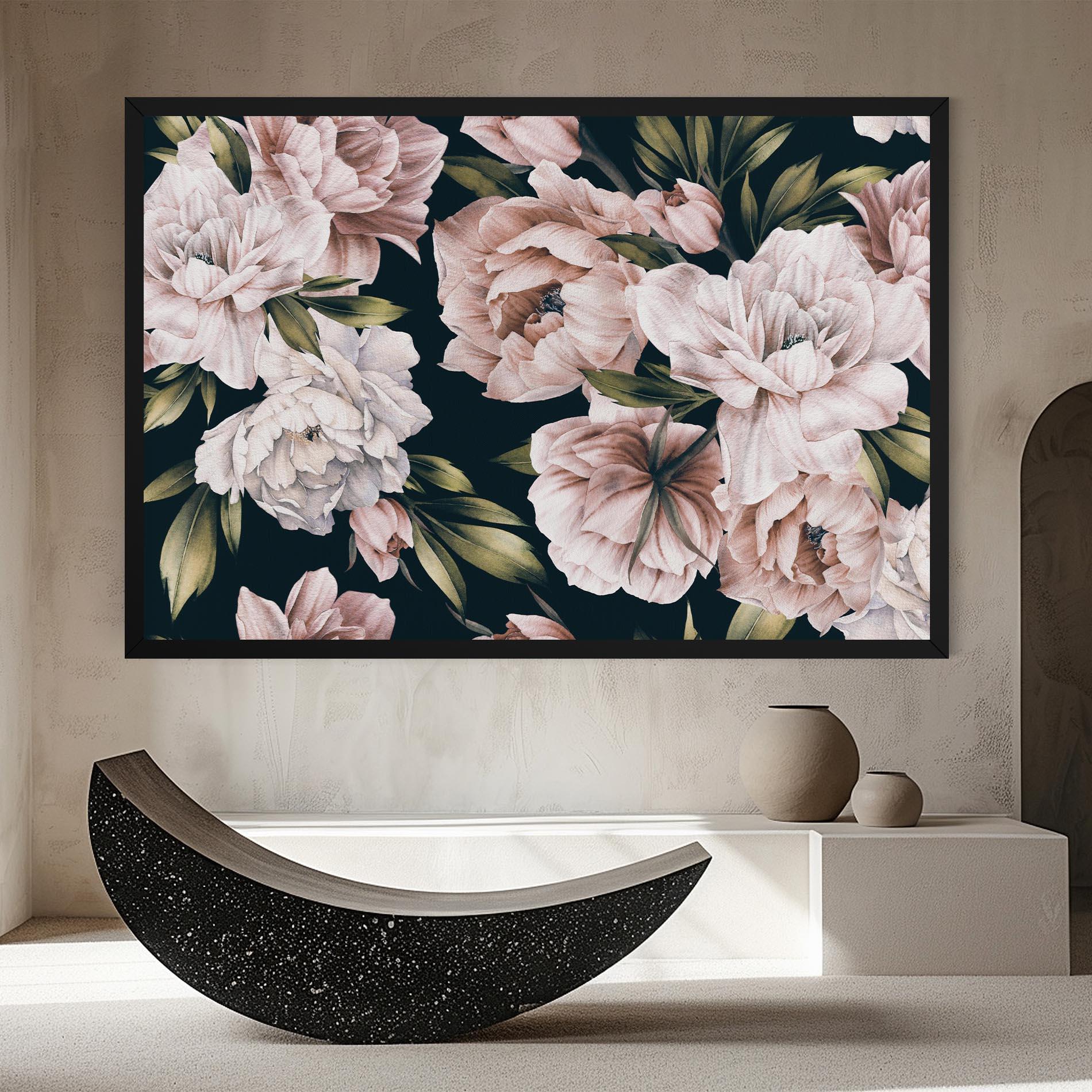 Tablou Canvas Flori De Bujori mockup 8