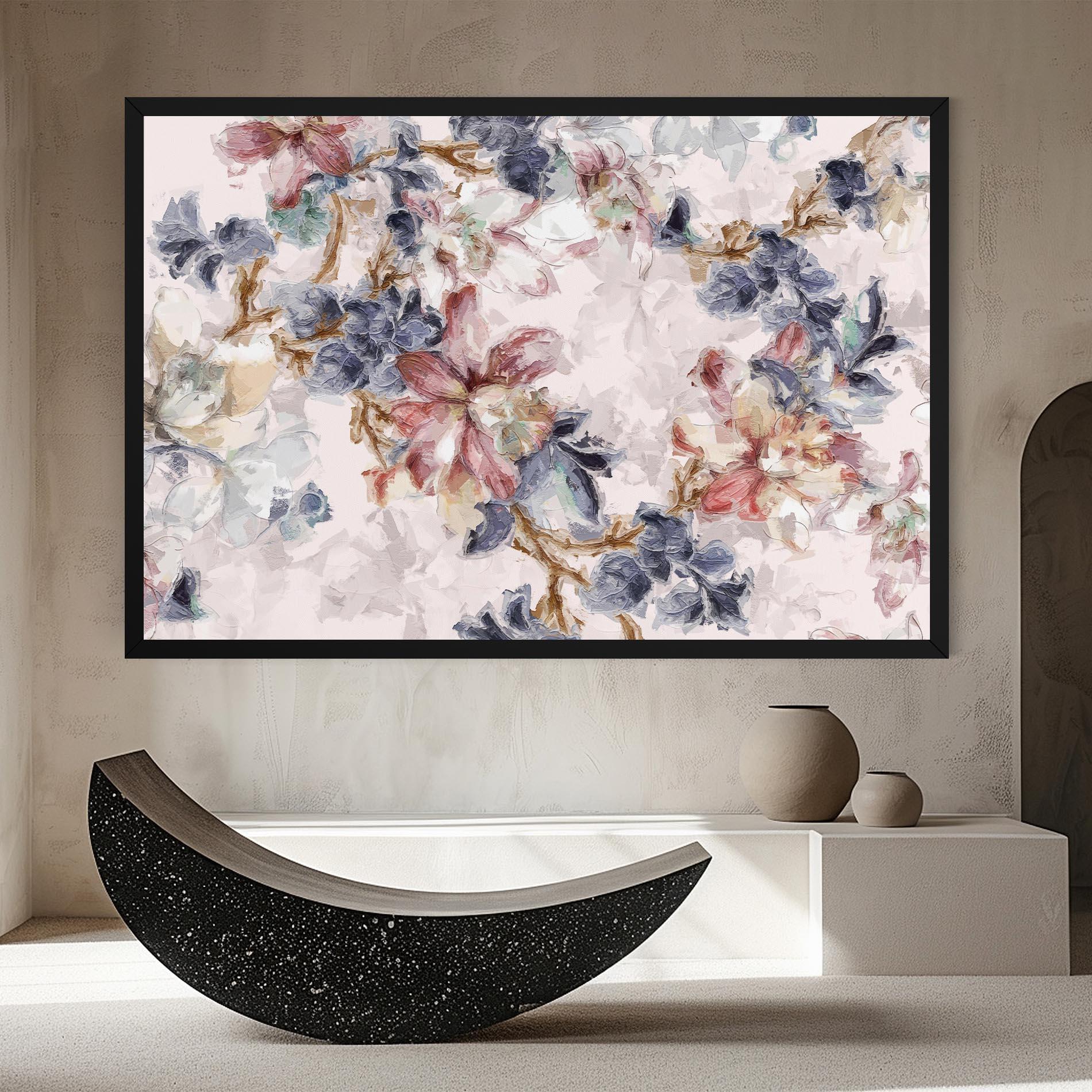 Tablou Canvas Painted Flowers mockup 8