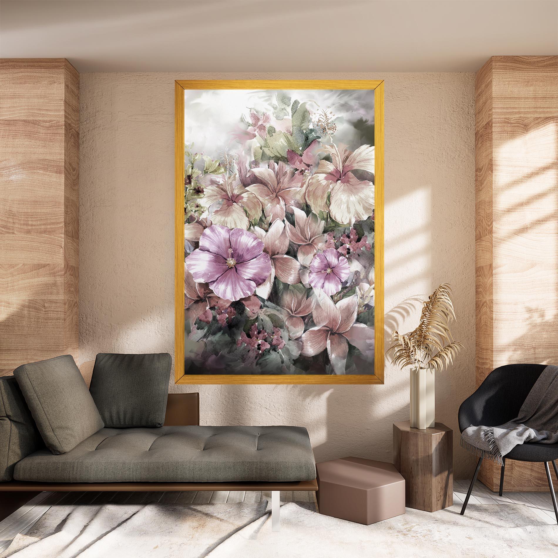 Tablou Canvas Contrastul De Flori mockup 8