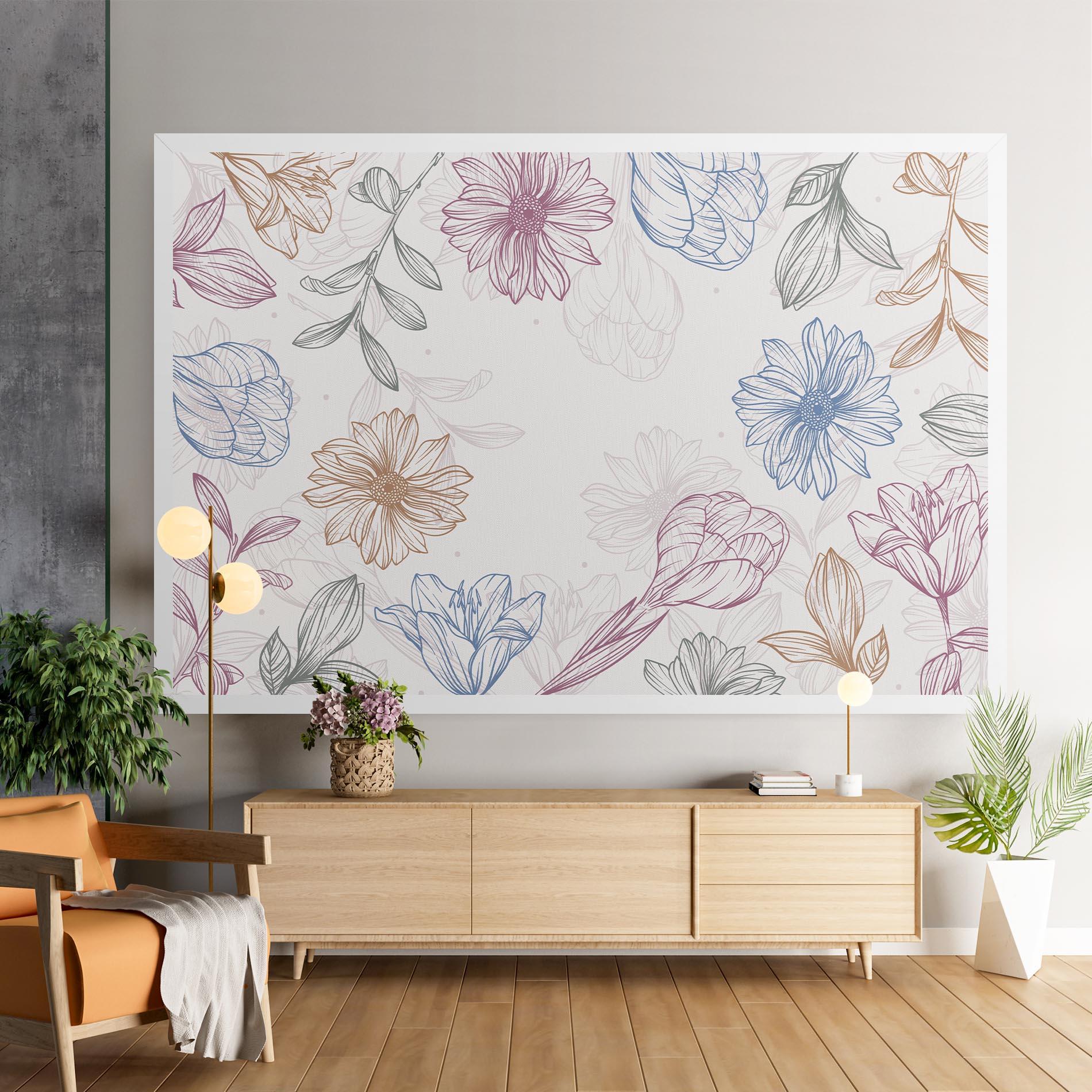 Tablou Canvas Color Line Mix mockup 9