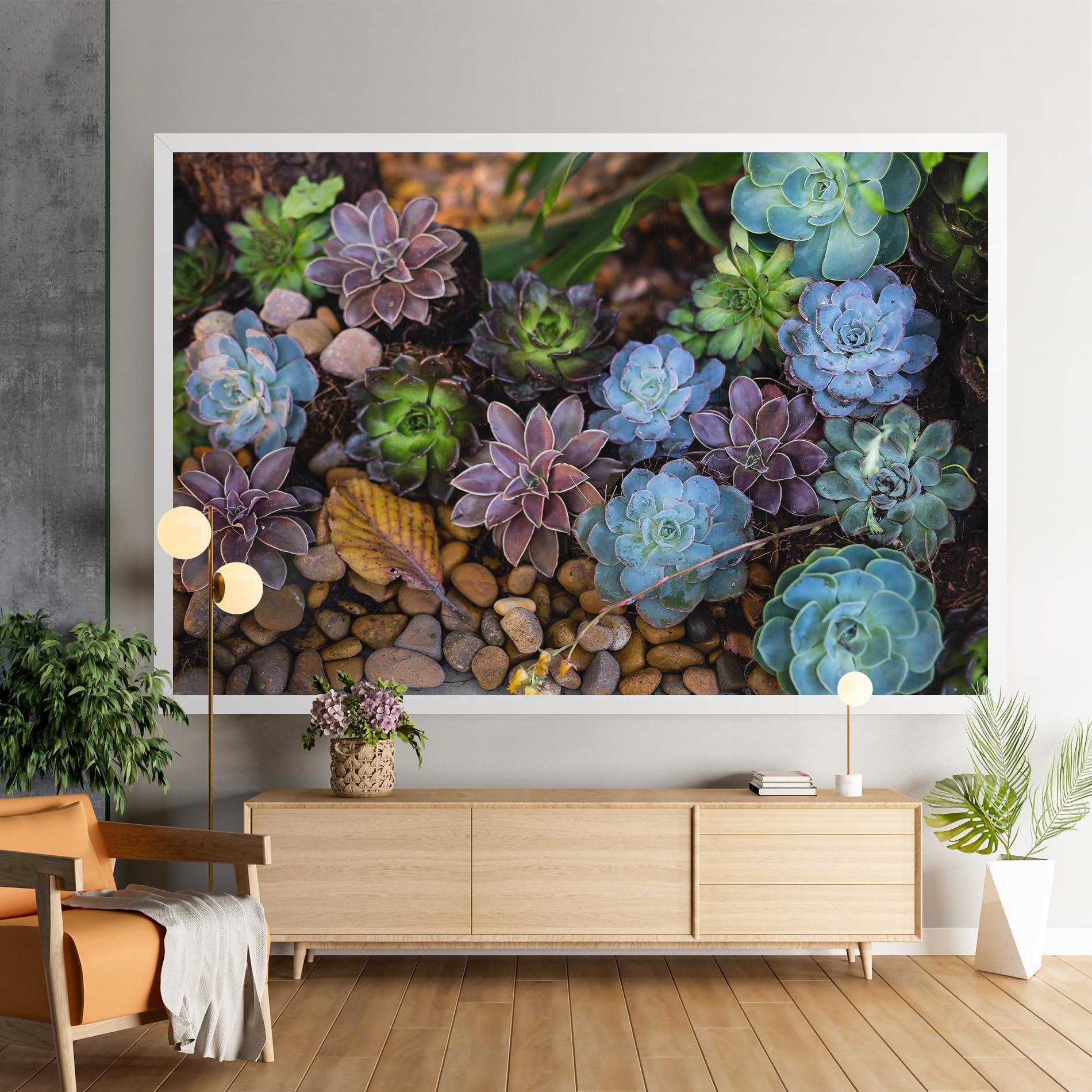 Tablou Canvas Colorful Flowers mockup 9
