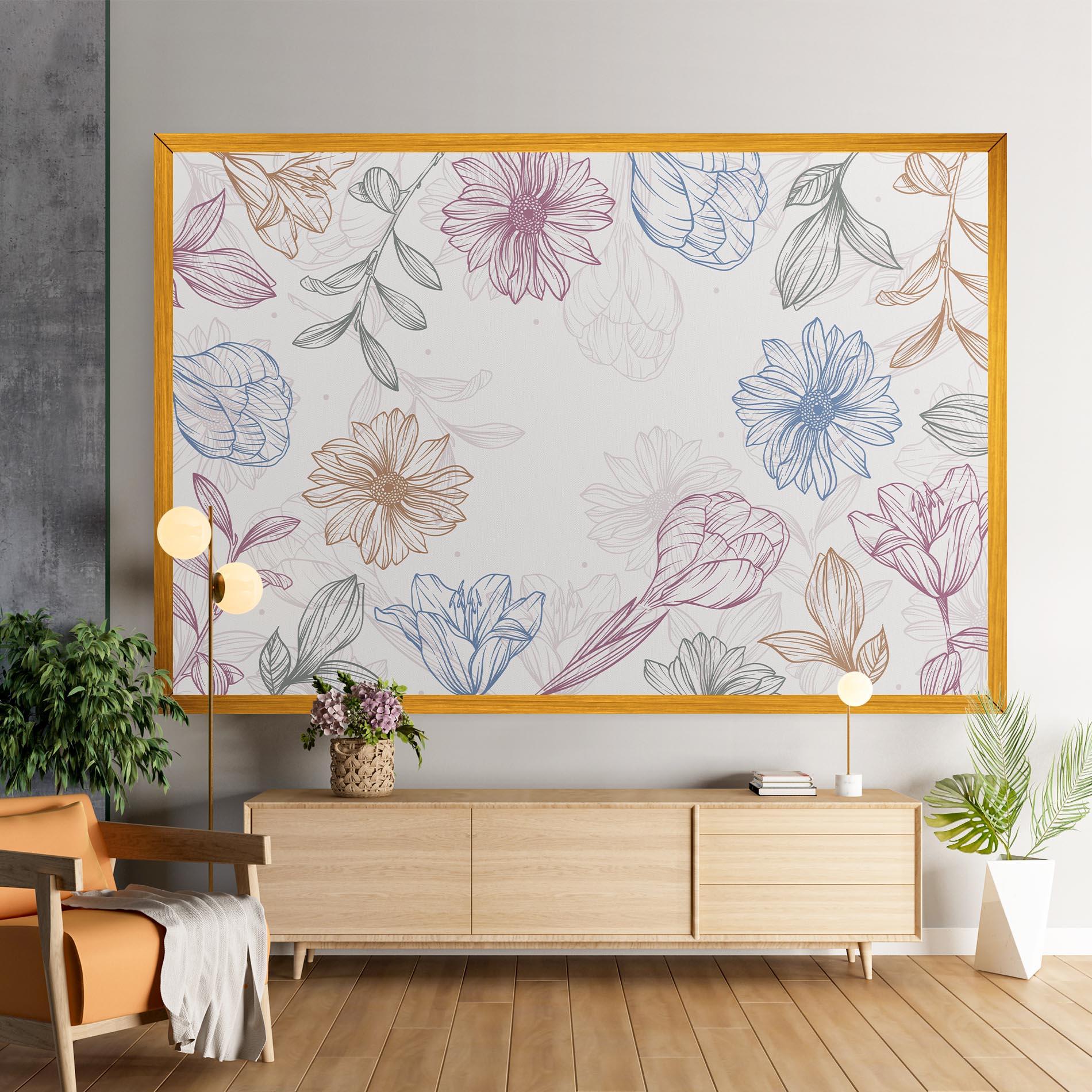 Tablou Canvas Color Line Mix mockup 9