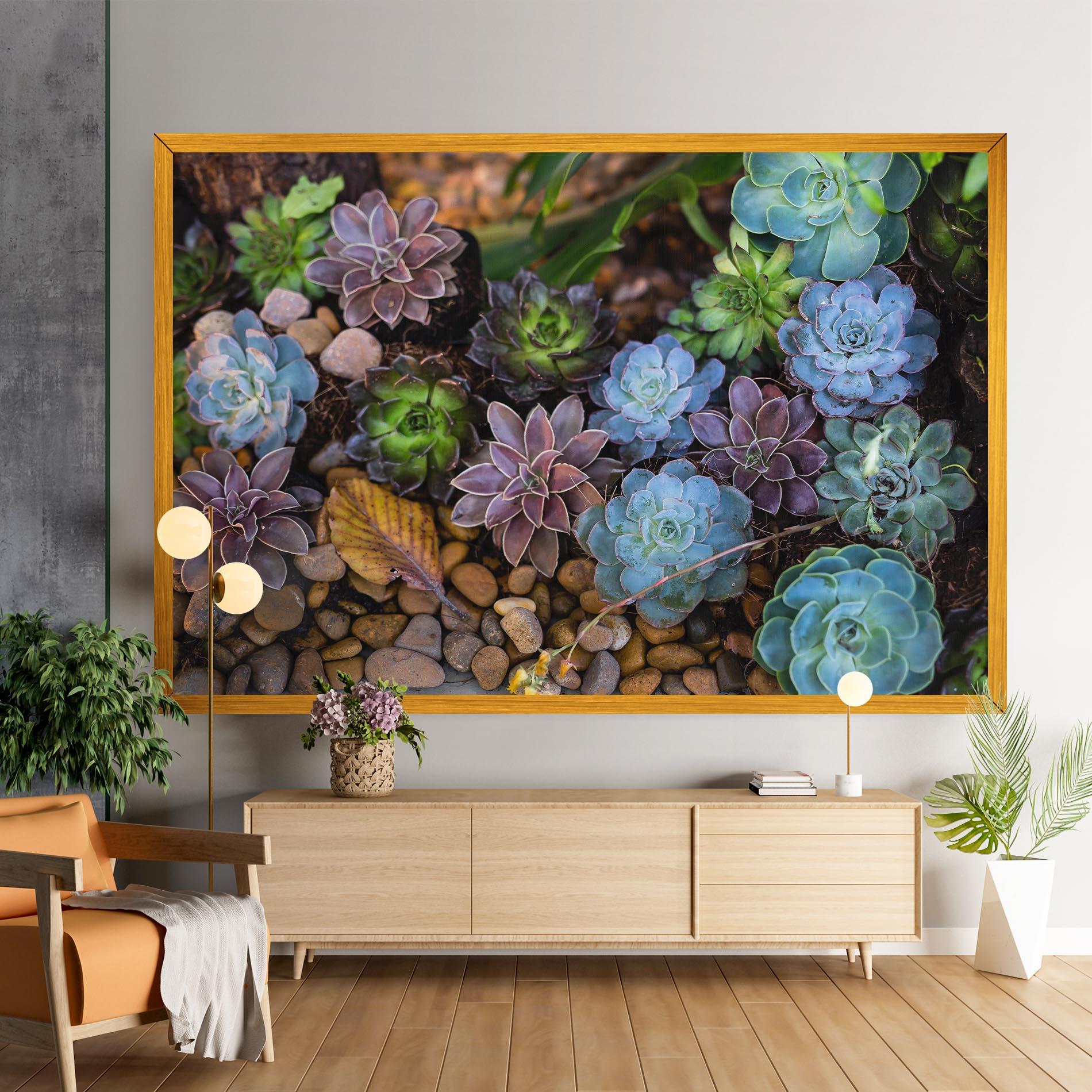Tablou Canvas Colorful Flowers mockup 9