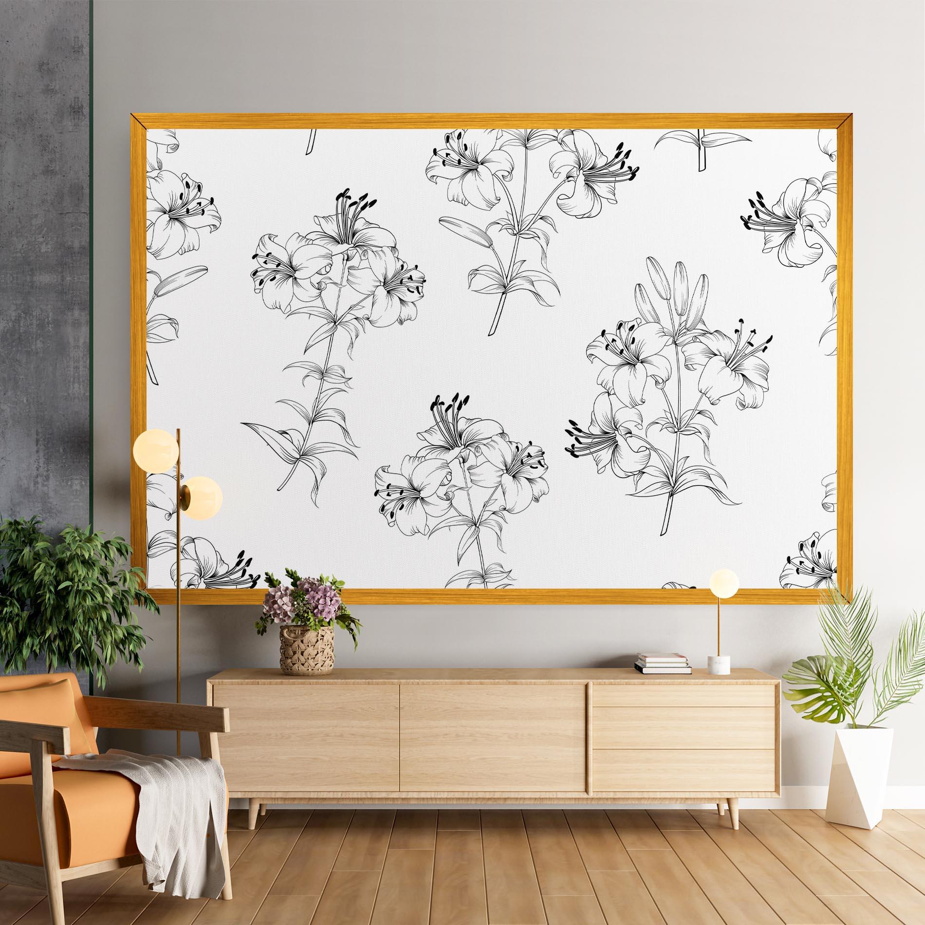 Tablou Canvas Flower Pattern mockup 9