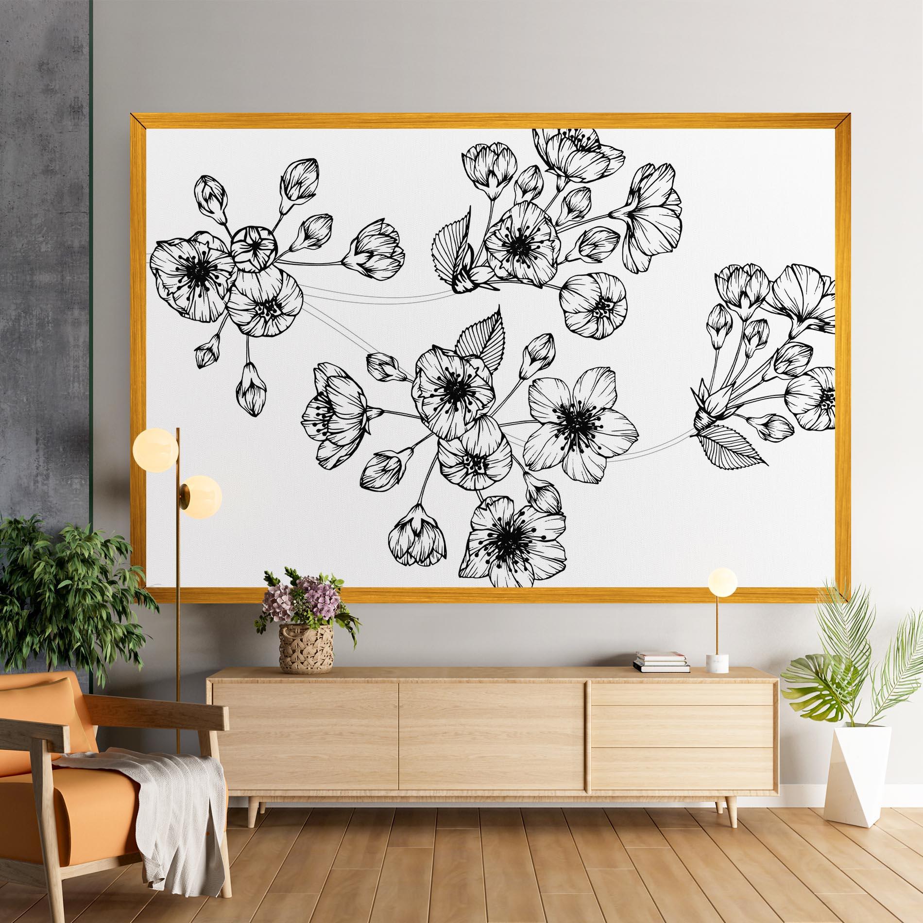 Tablou Canvas Sakura Line mockup 9