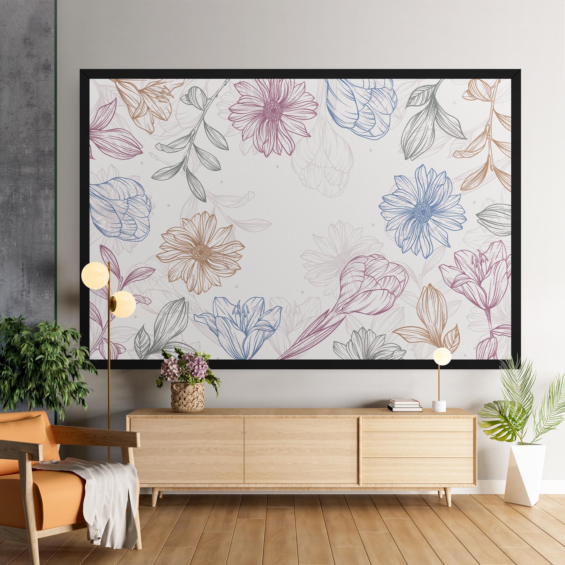 Tablou Canvas Color Line Mix mockup 9