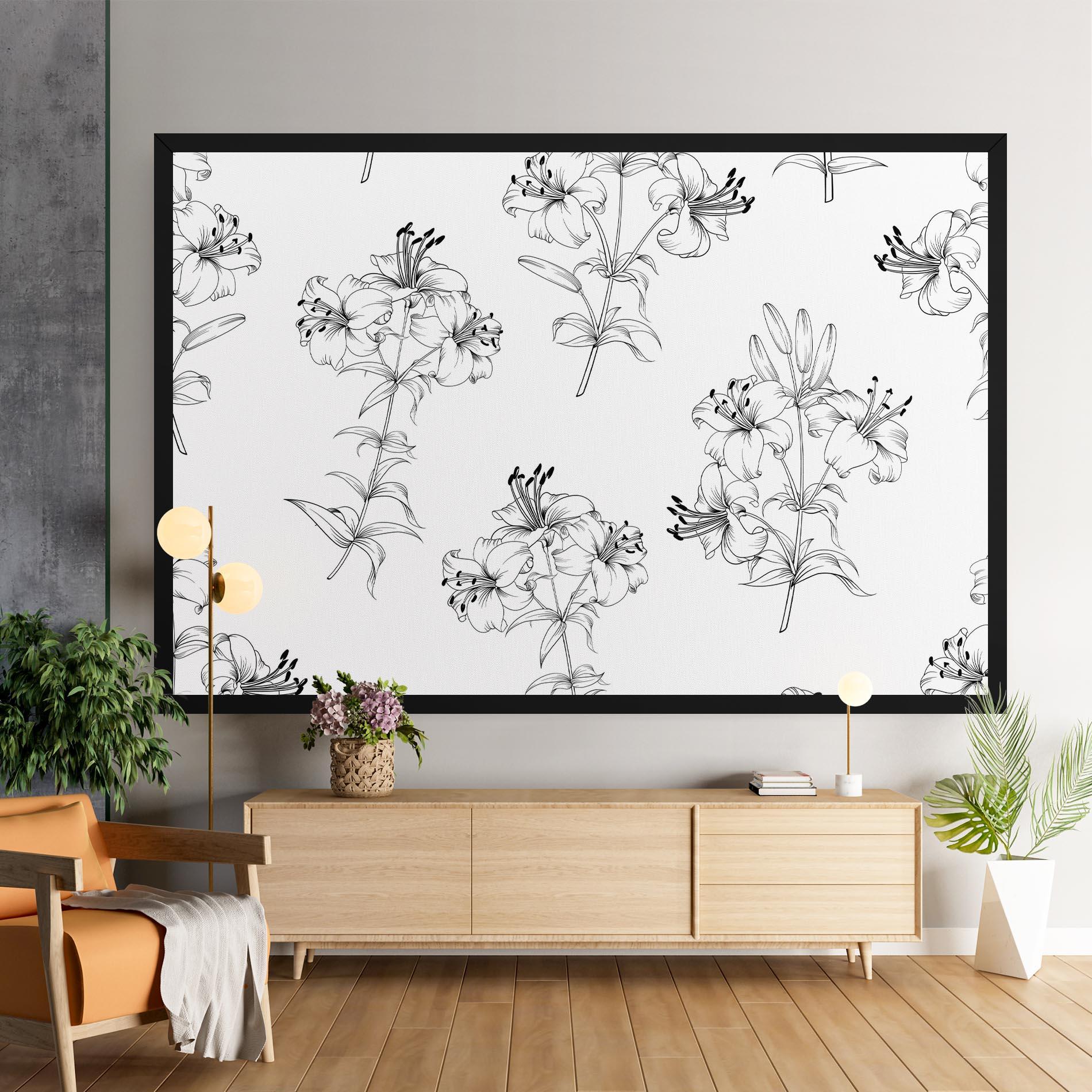 Tablou Canvas Flower Pattern mockup 9