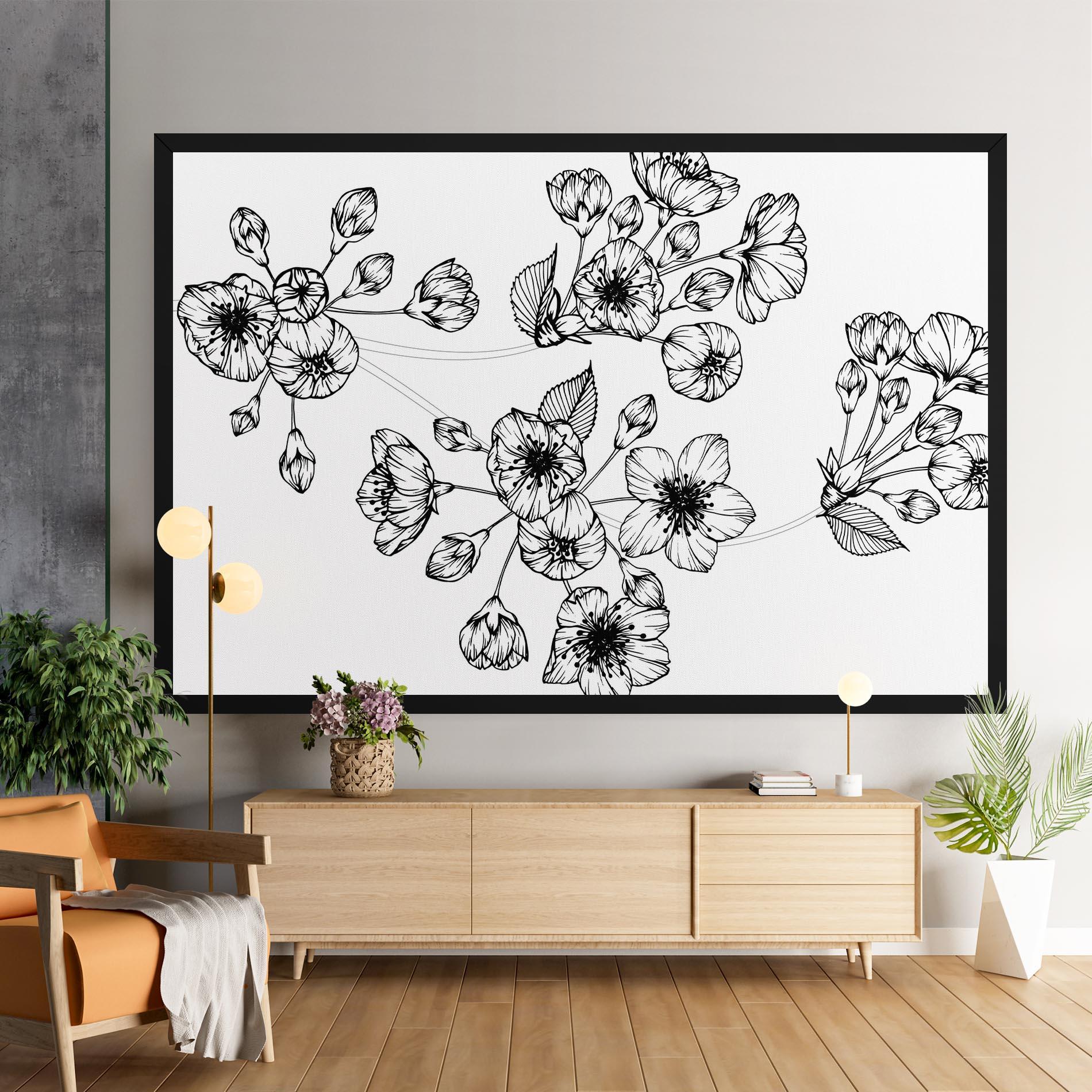 Tablou Canvas Sakura Line mockup 9