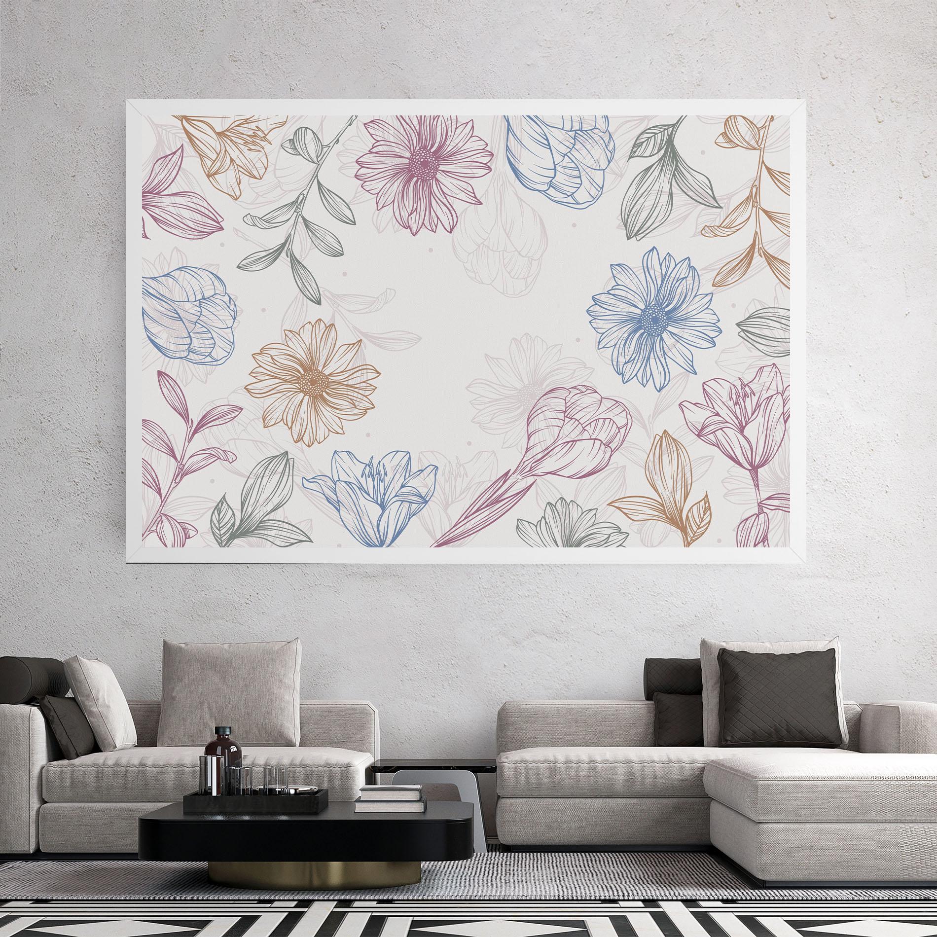 Tablou Canvas Color Line Mix mockup 2