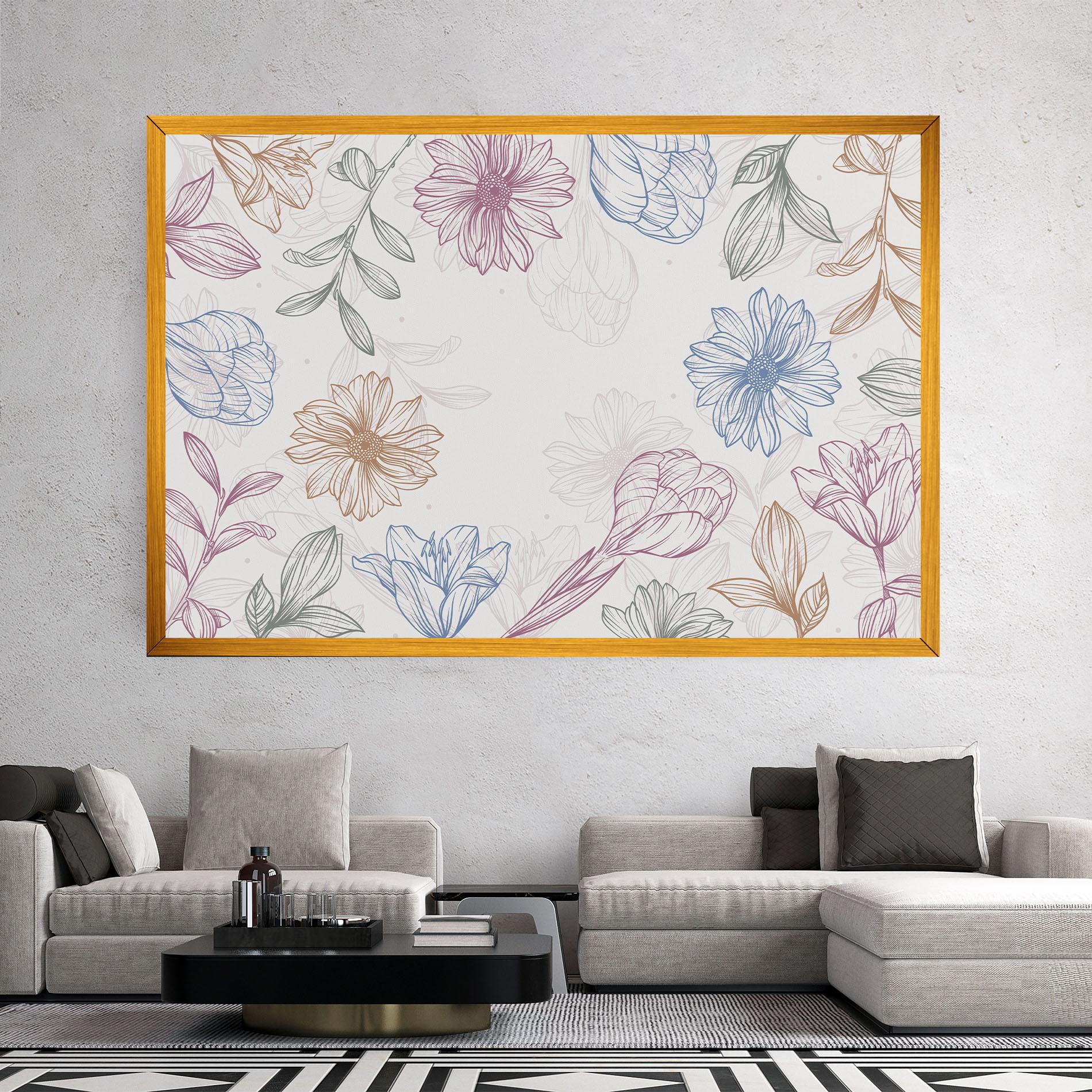 Tablou Canvas Color Line Mix mockup 2