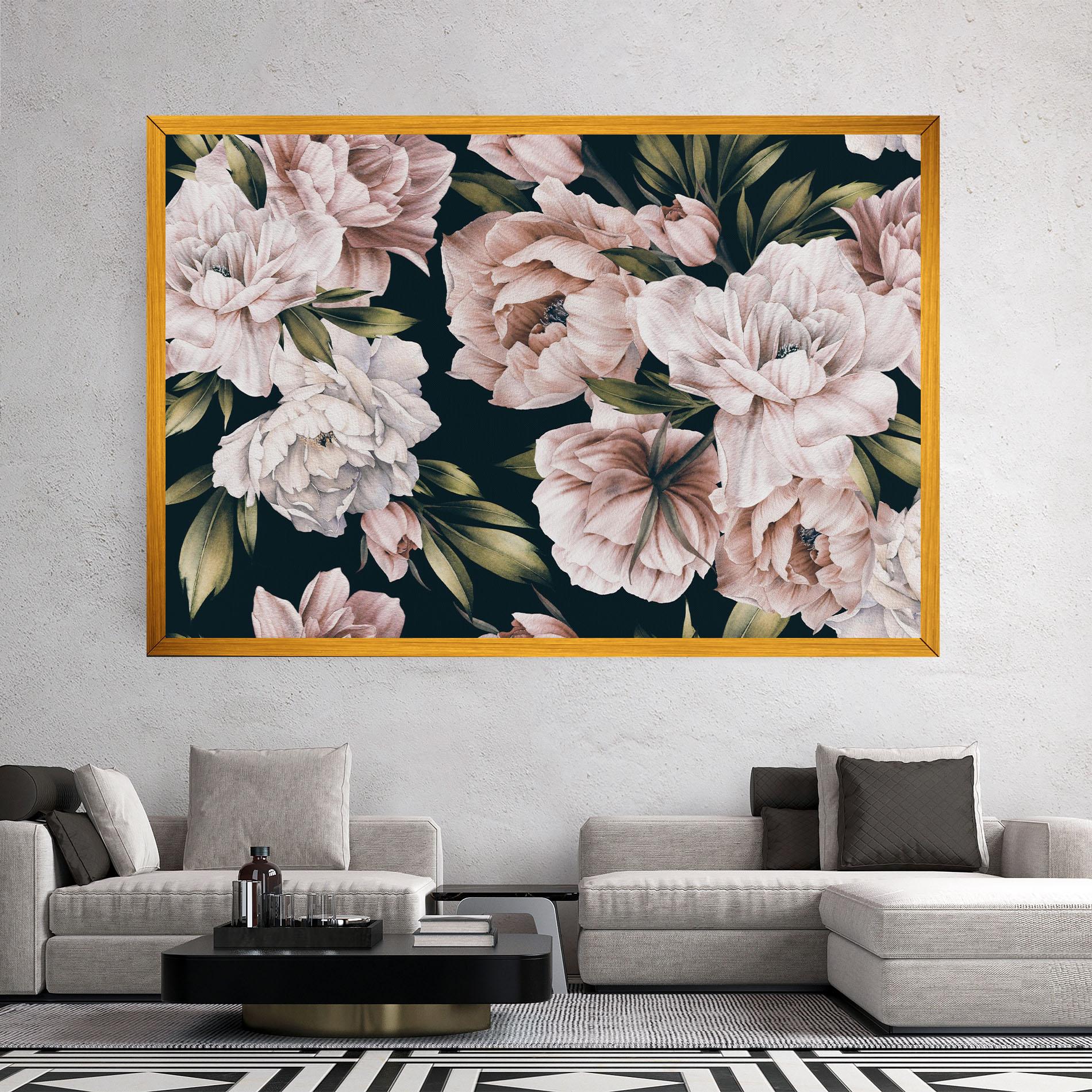 Tablou Canvas Flori De Bujori mockup 2