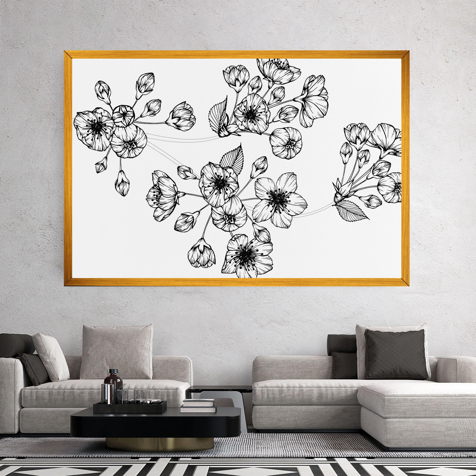 Tablou Canvas Sakura Line mockup 2