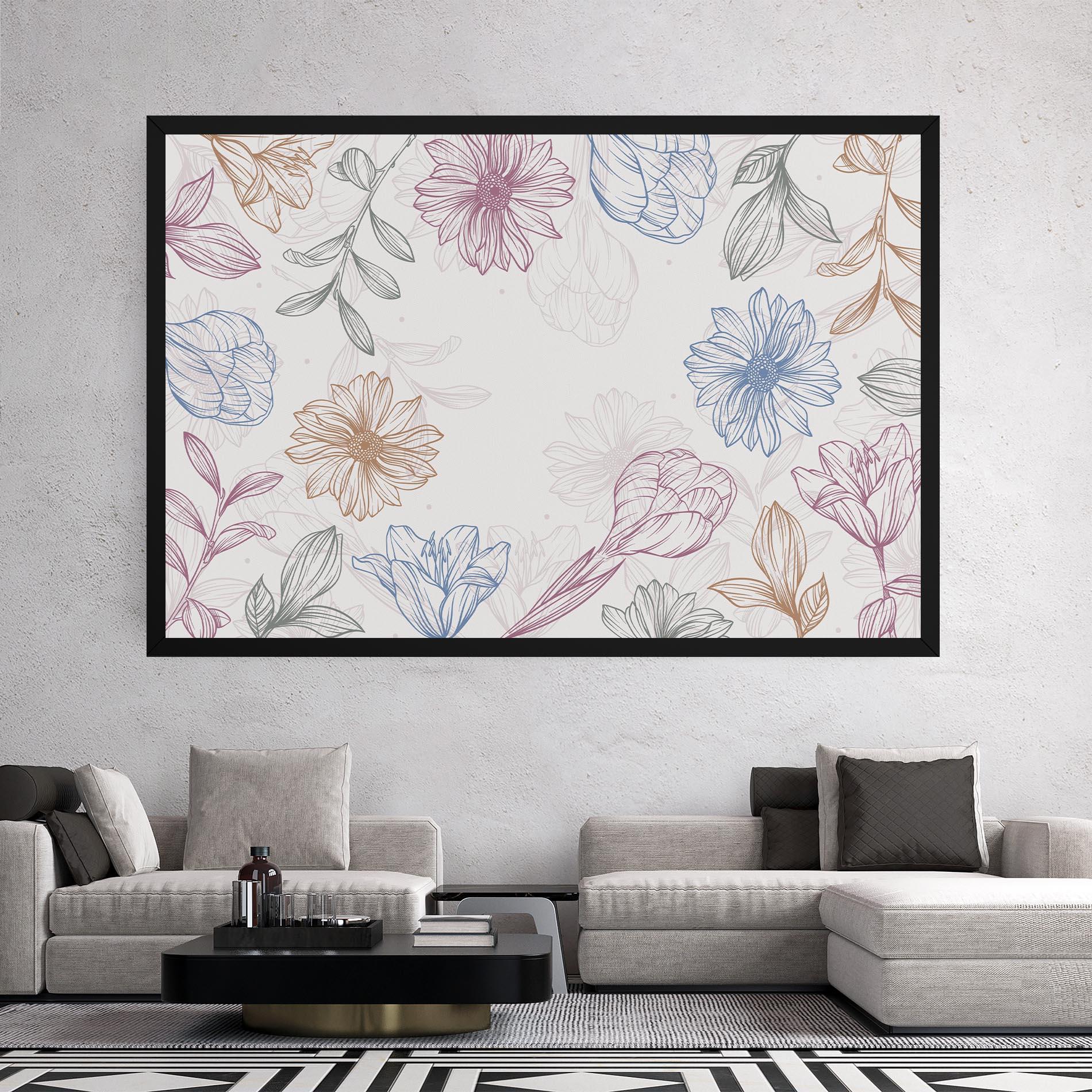 Tablou Canvas Color Line Mix mockup 2