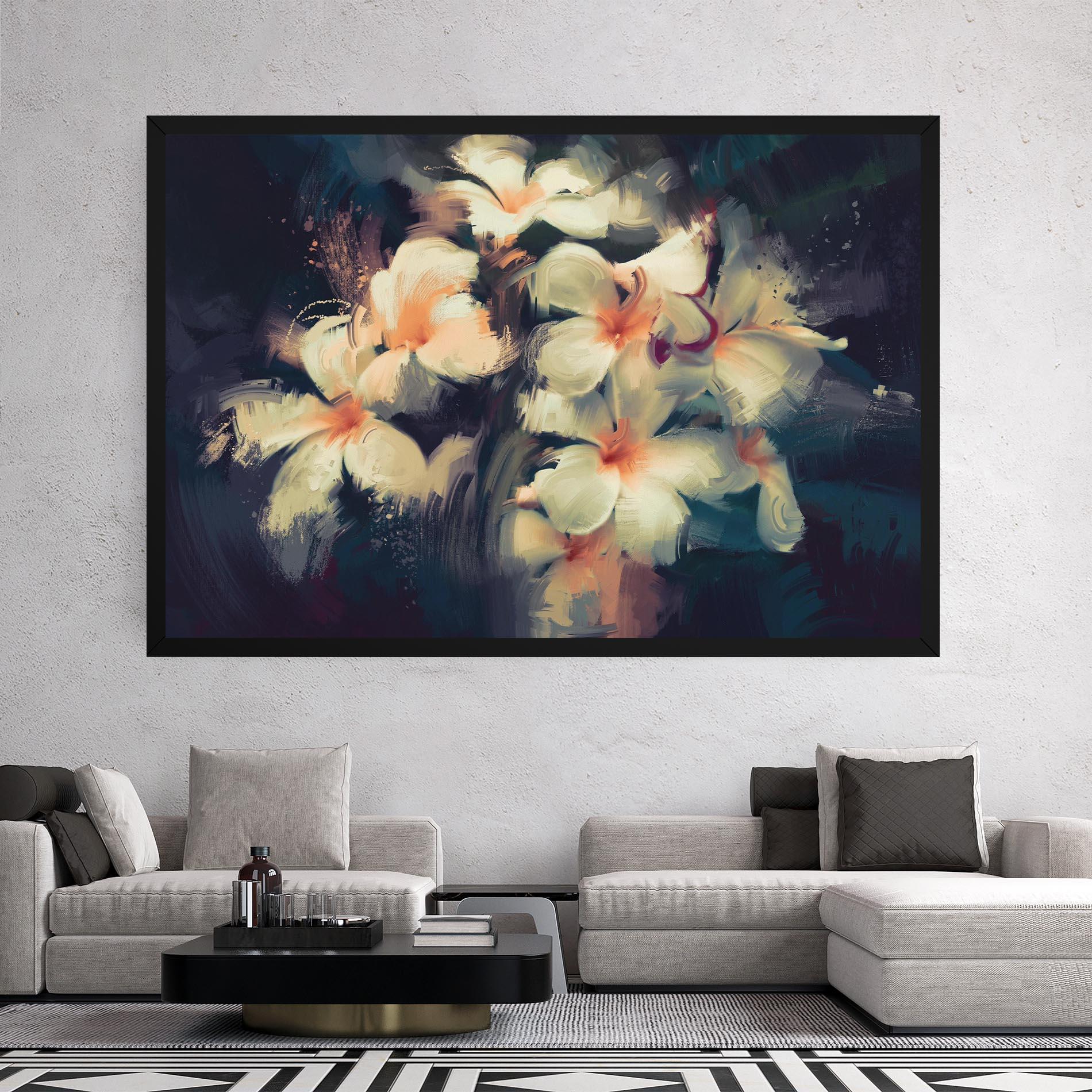 Tablou Canvas White Lilys mockup 2