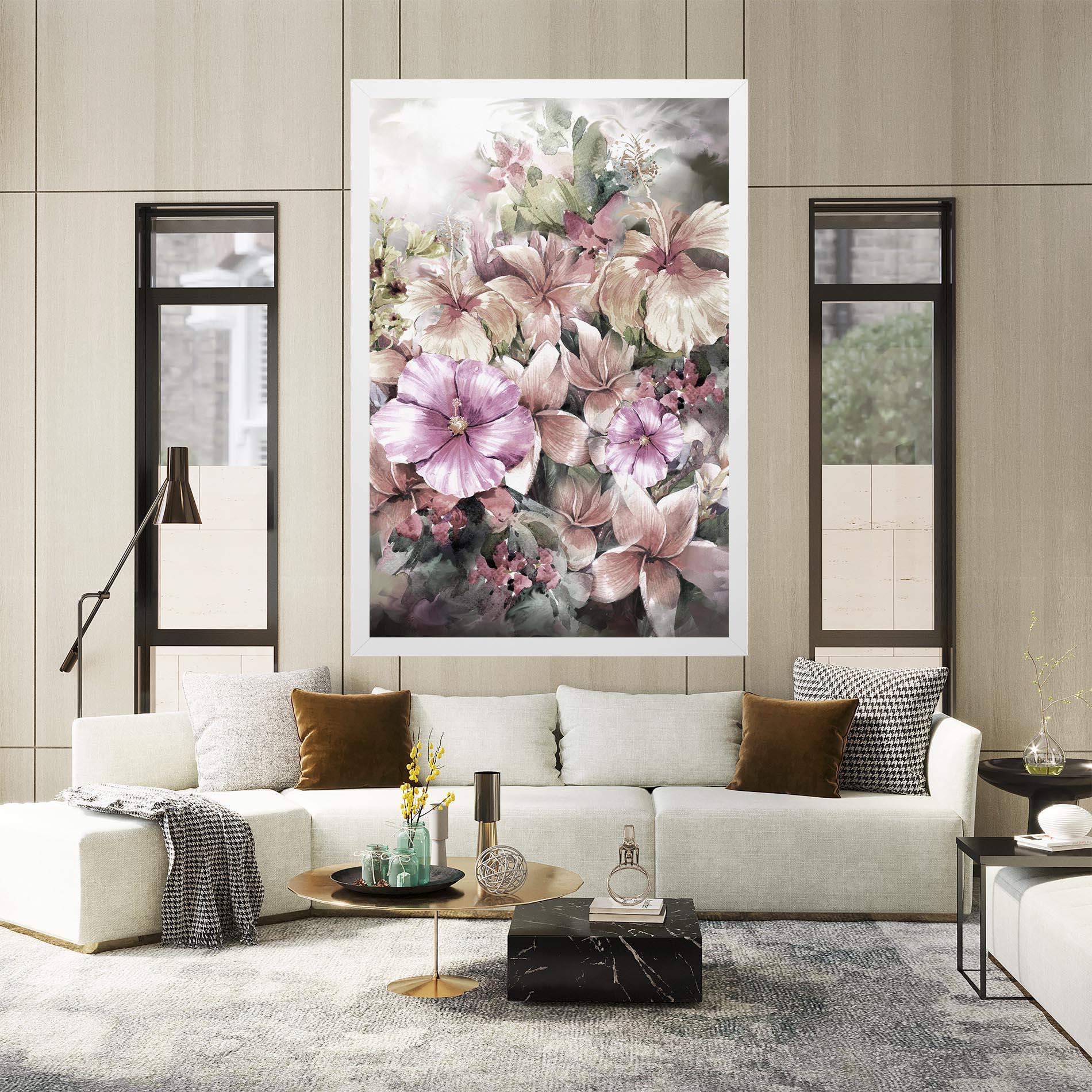 Tablou Canvas Contrastul De Flori mockup 2