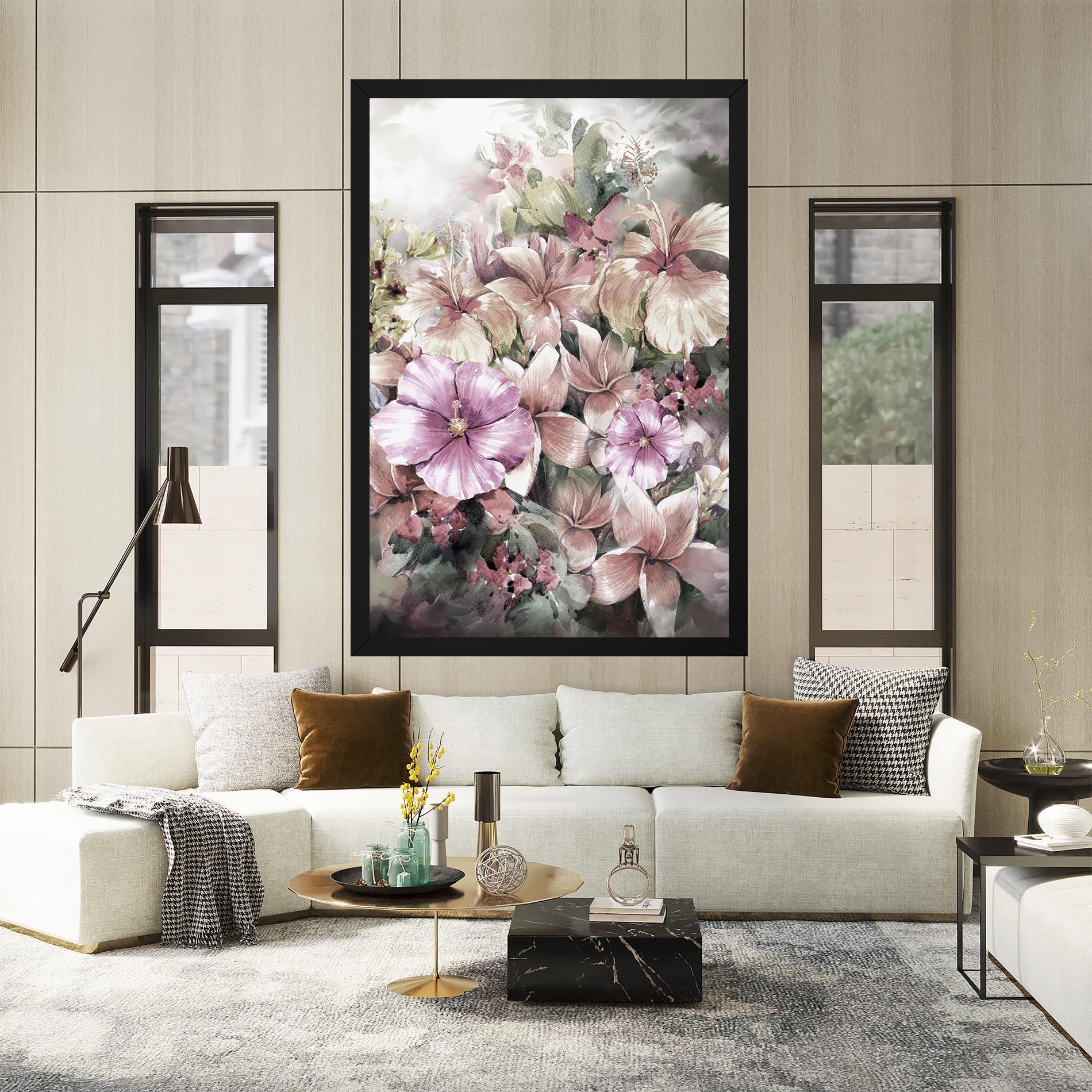 Tablou Canvas Contrastul De Flori mockup 2