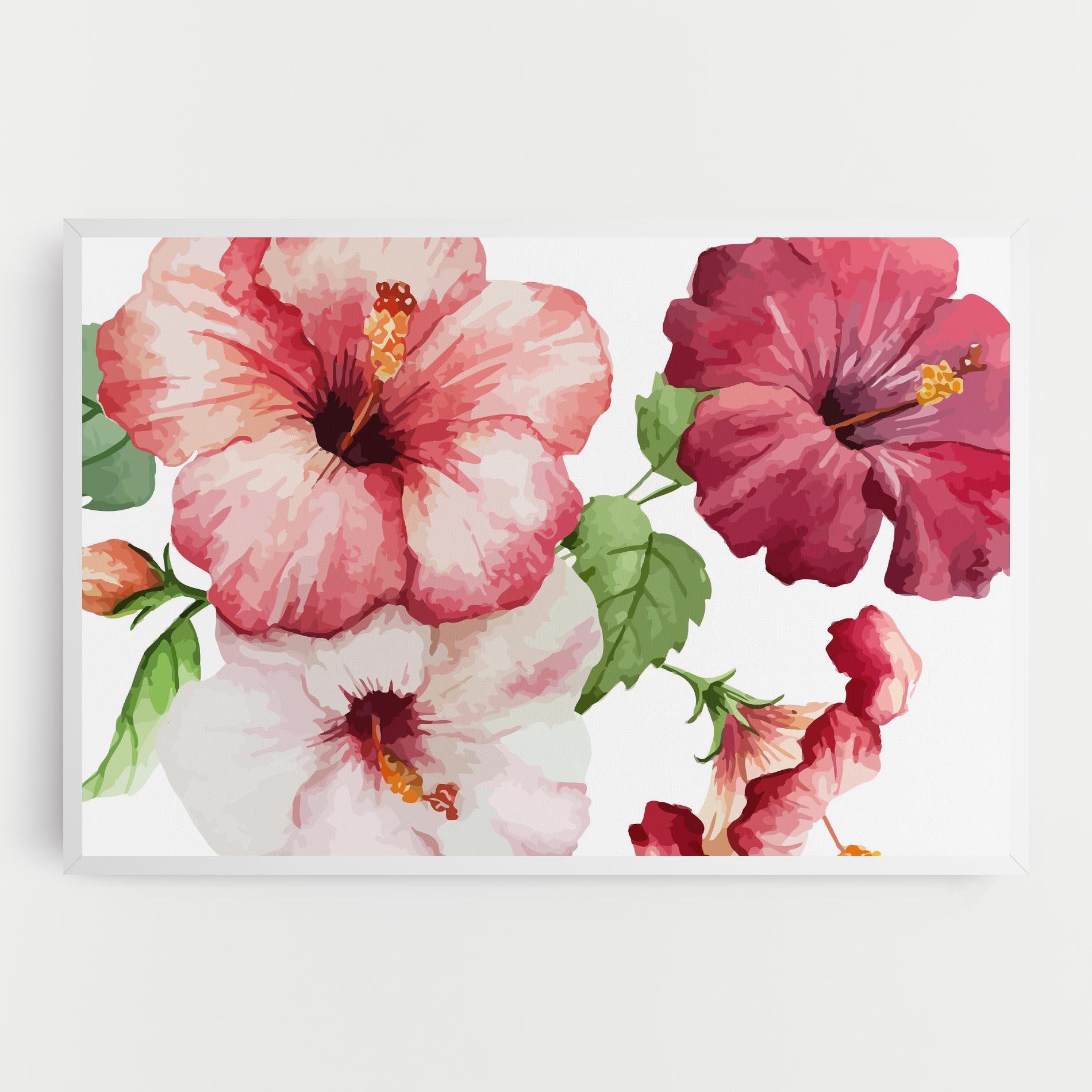Tablou Canvas Exotic Flower Paint mockup 0