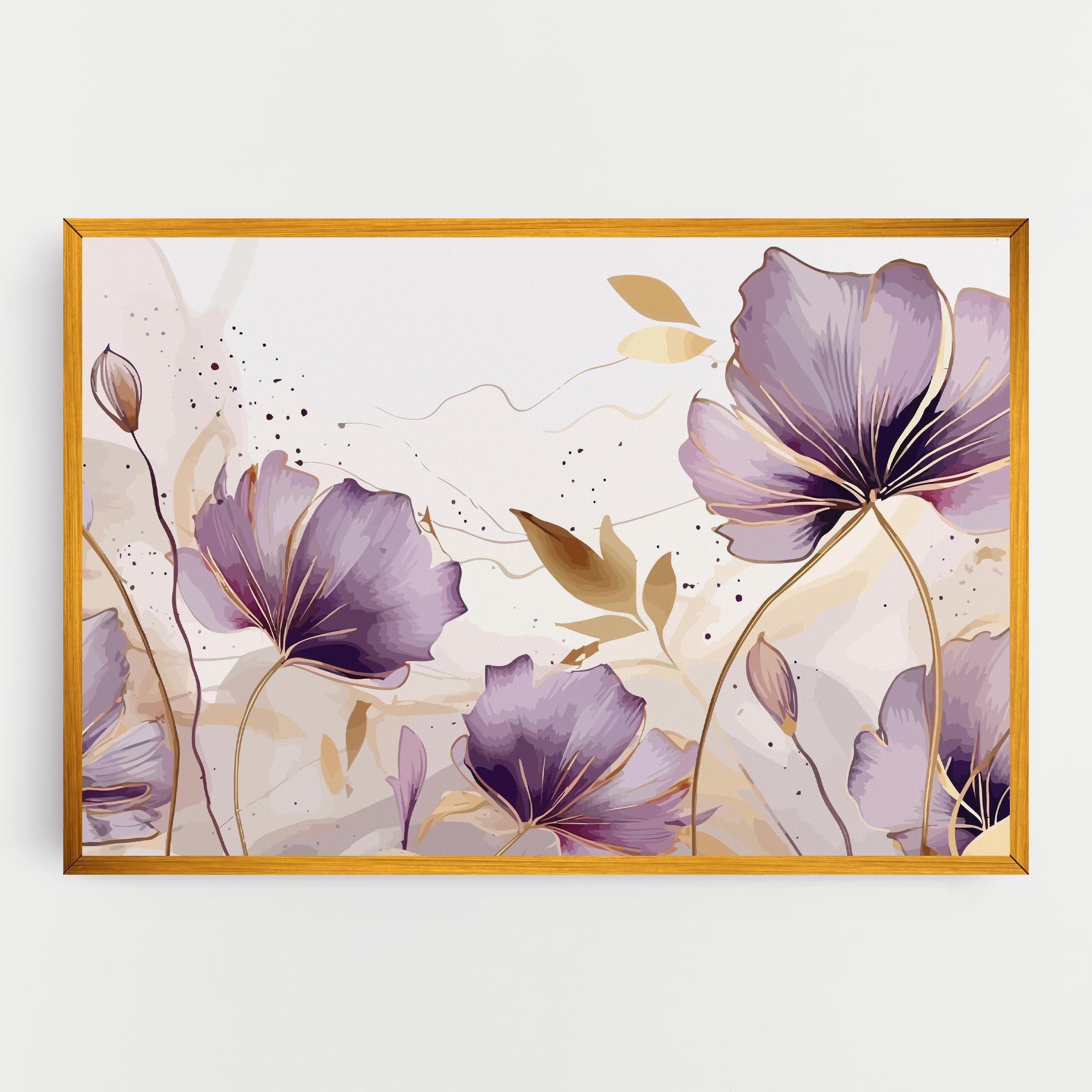 Tablou Canvas Purple Gold Exotic mockup 0