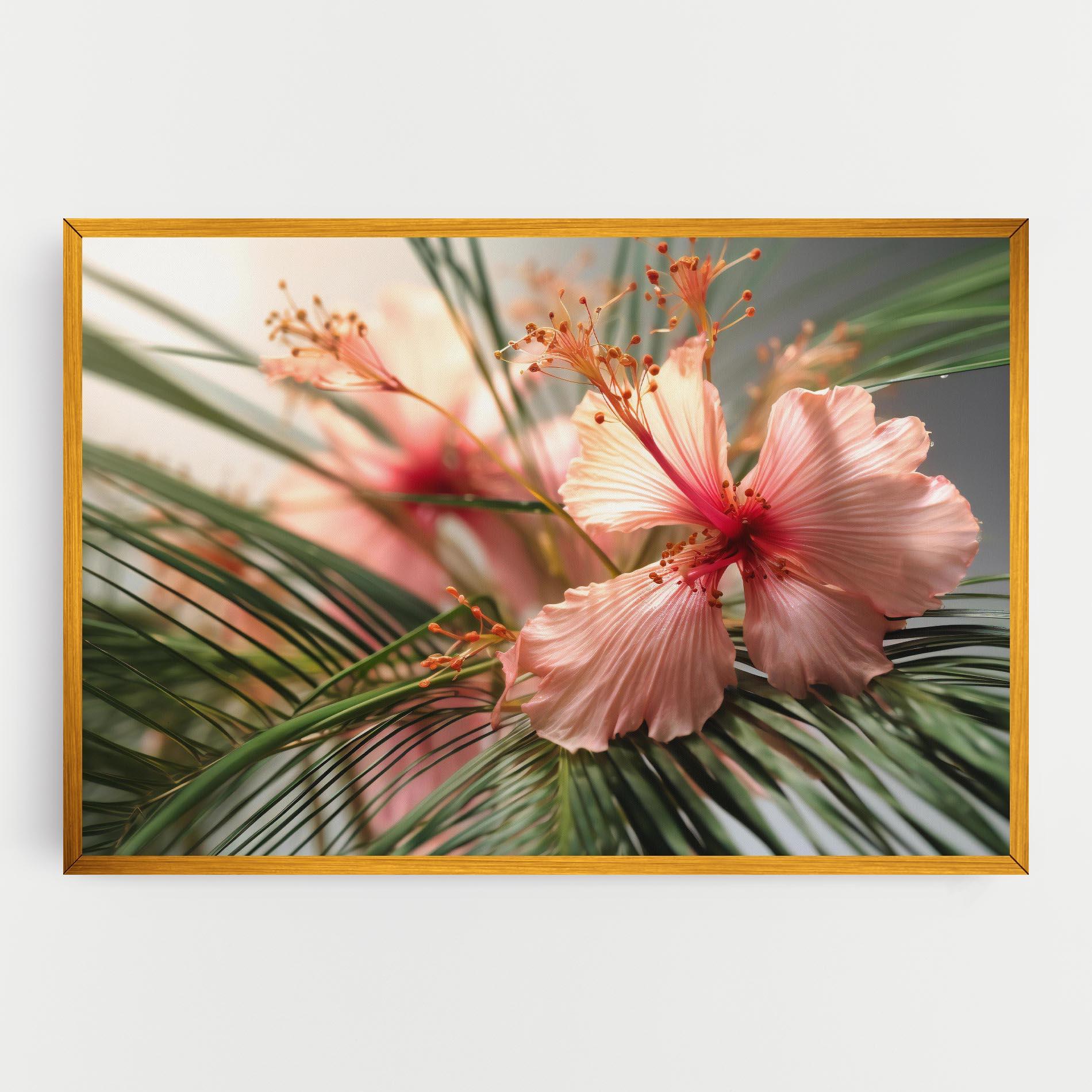 Tablou Canvas Sunset Exotic Flower mockup 0