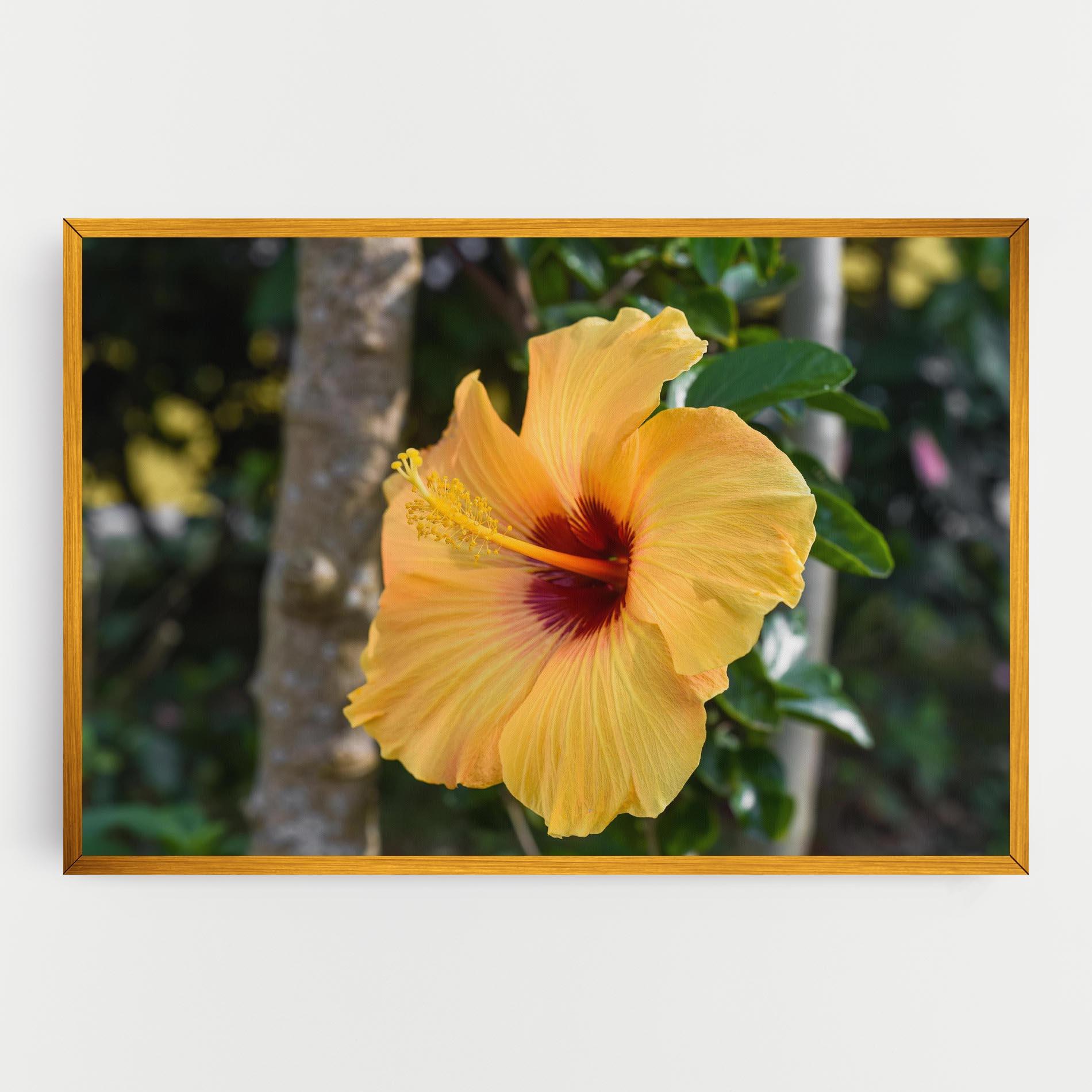 Tablou Canvas Yellow Hibiscus mockup 0