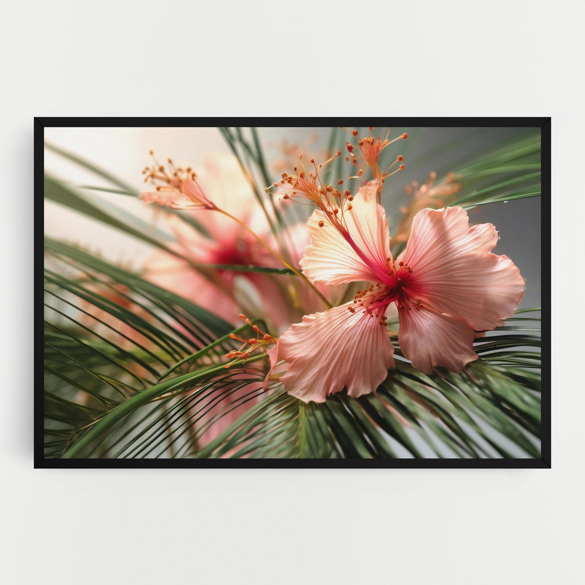 Tablou Canvas Sunset Exotic Flower mockup 0