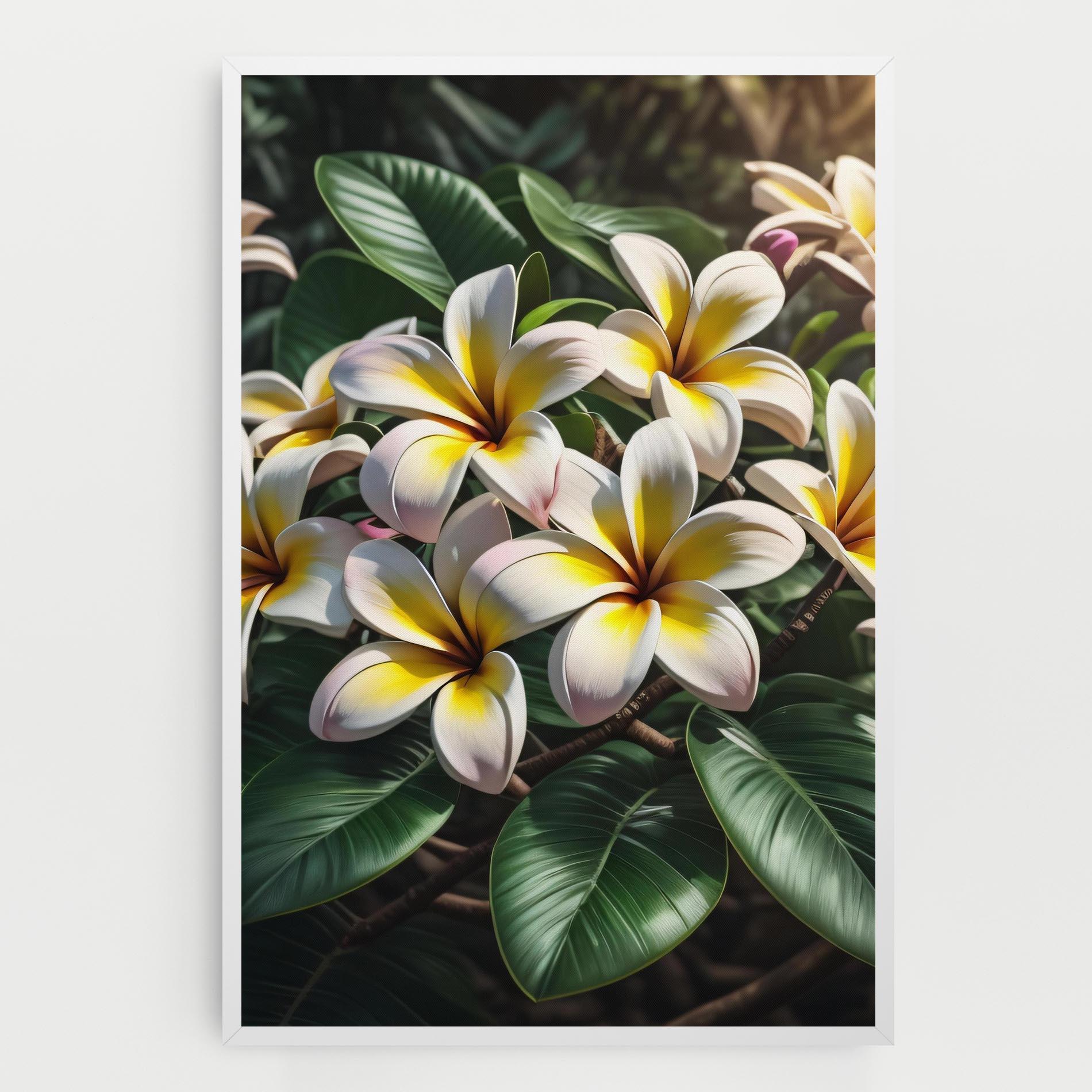 Tablou Canvas Exotic White Yellow mockup 0