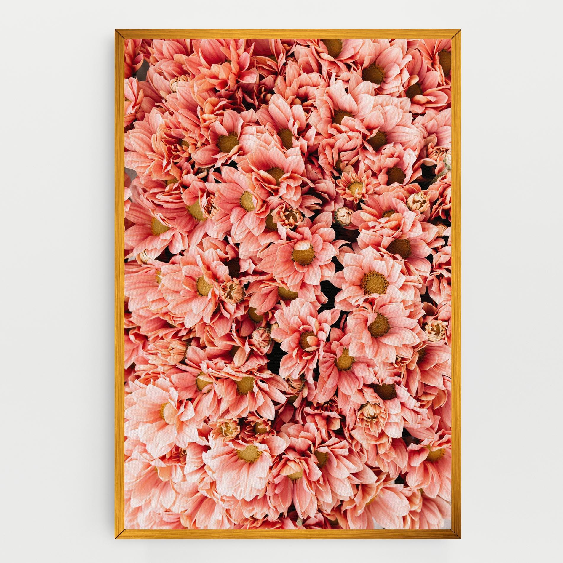 Tablou Canvas Pink Flowers Bouquet mockup 0