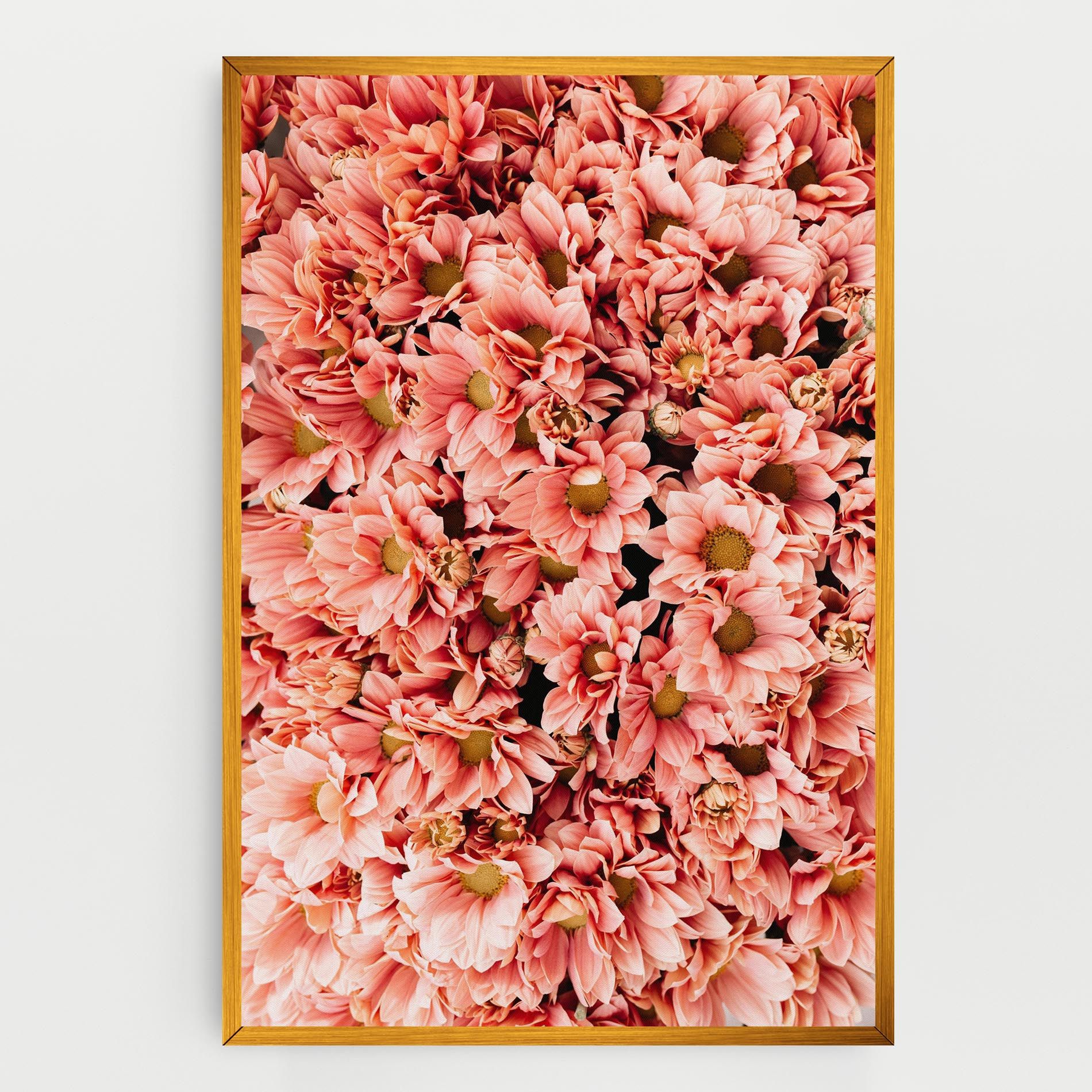 Pink Flowers Bouquet mockup 0