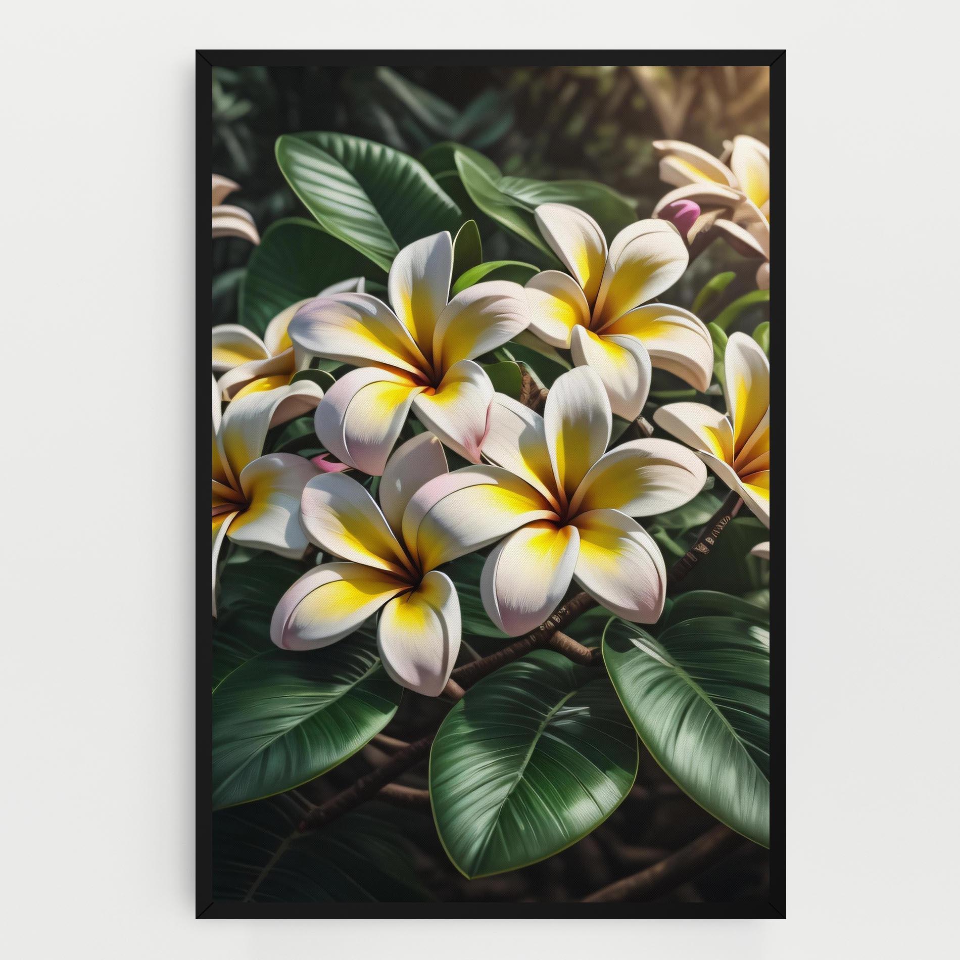 Tablou Canvas Exotic White Yellow mockup 0