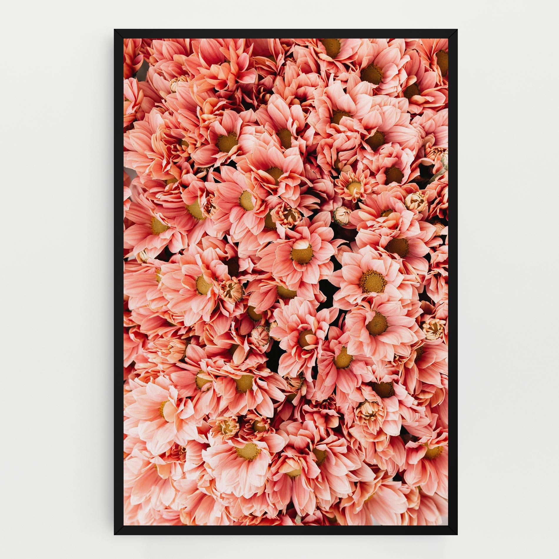 Tablou Canvas Pink Flowers Bouquet mockup 0