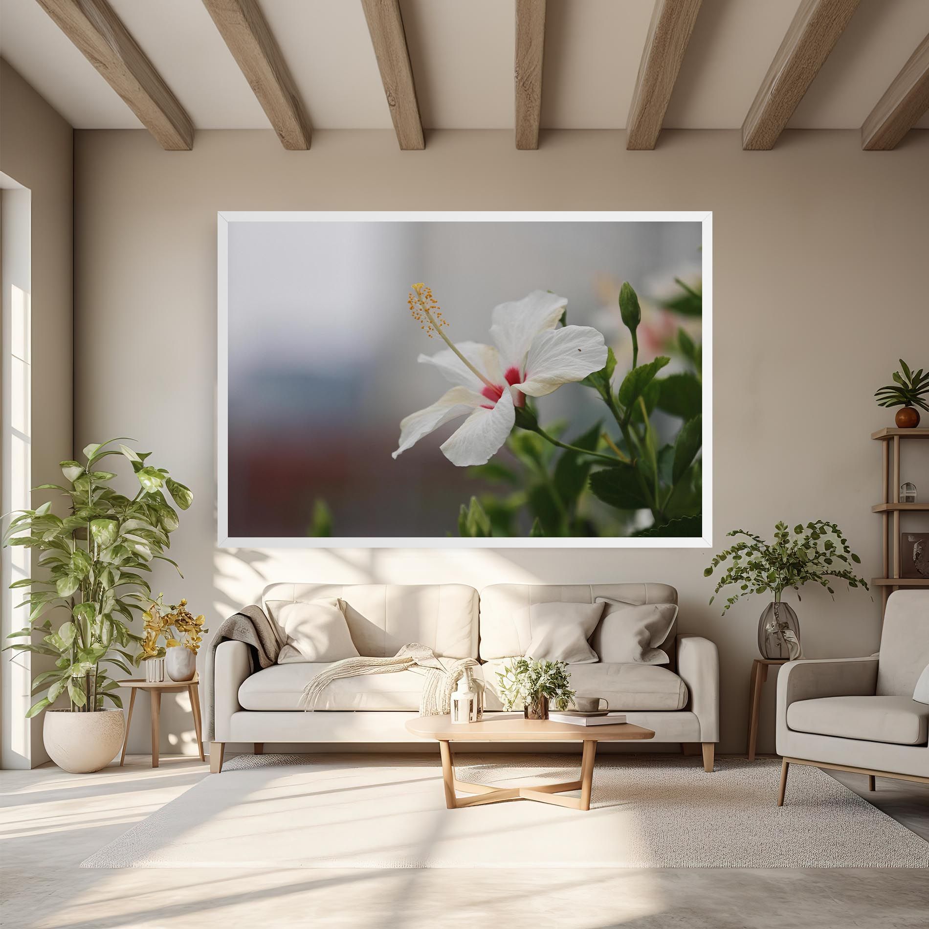 Exotic White Flower mockup 6