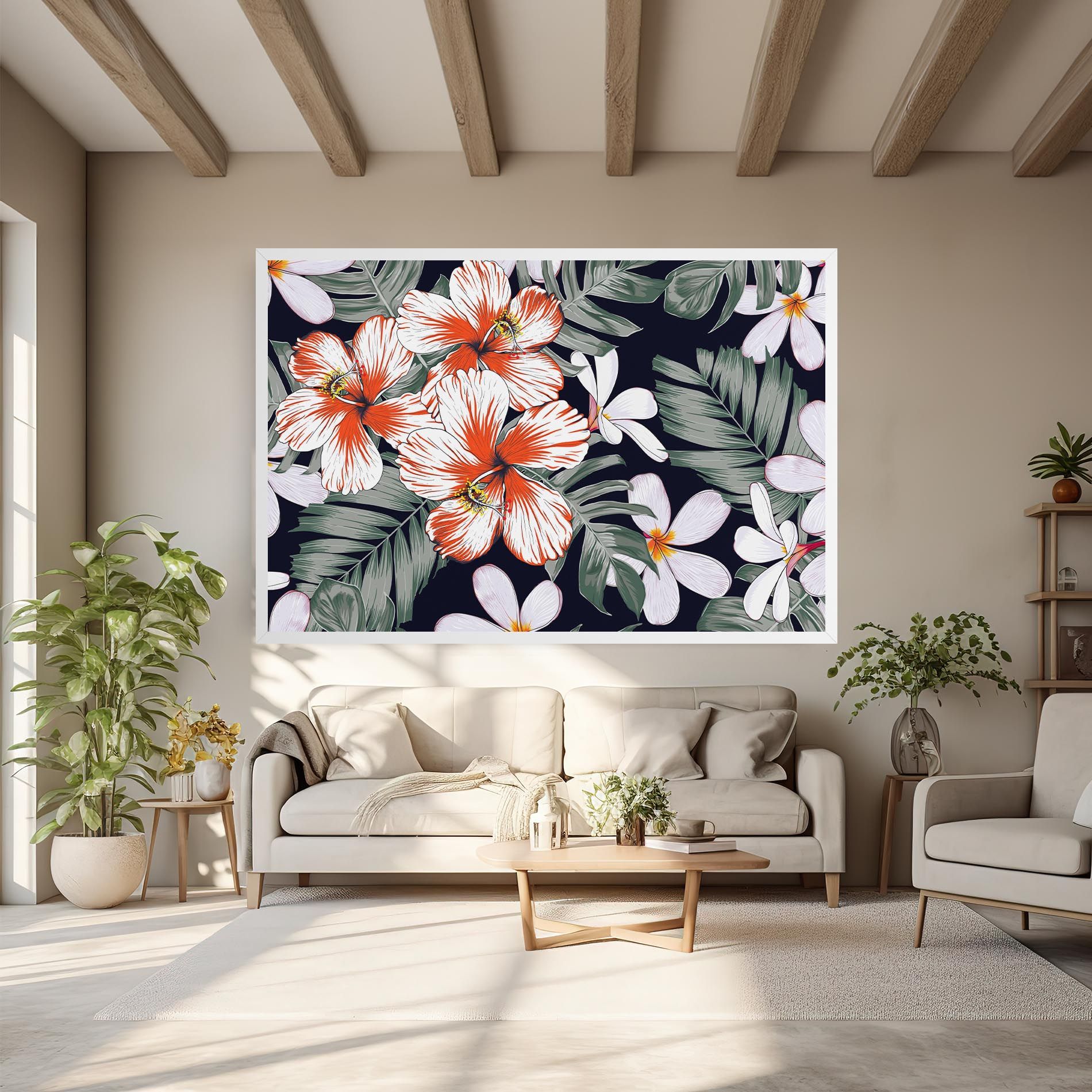 Orange White Exotic mockup 6